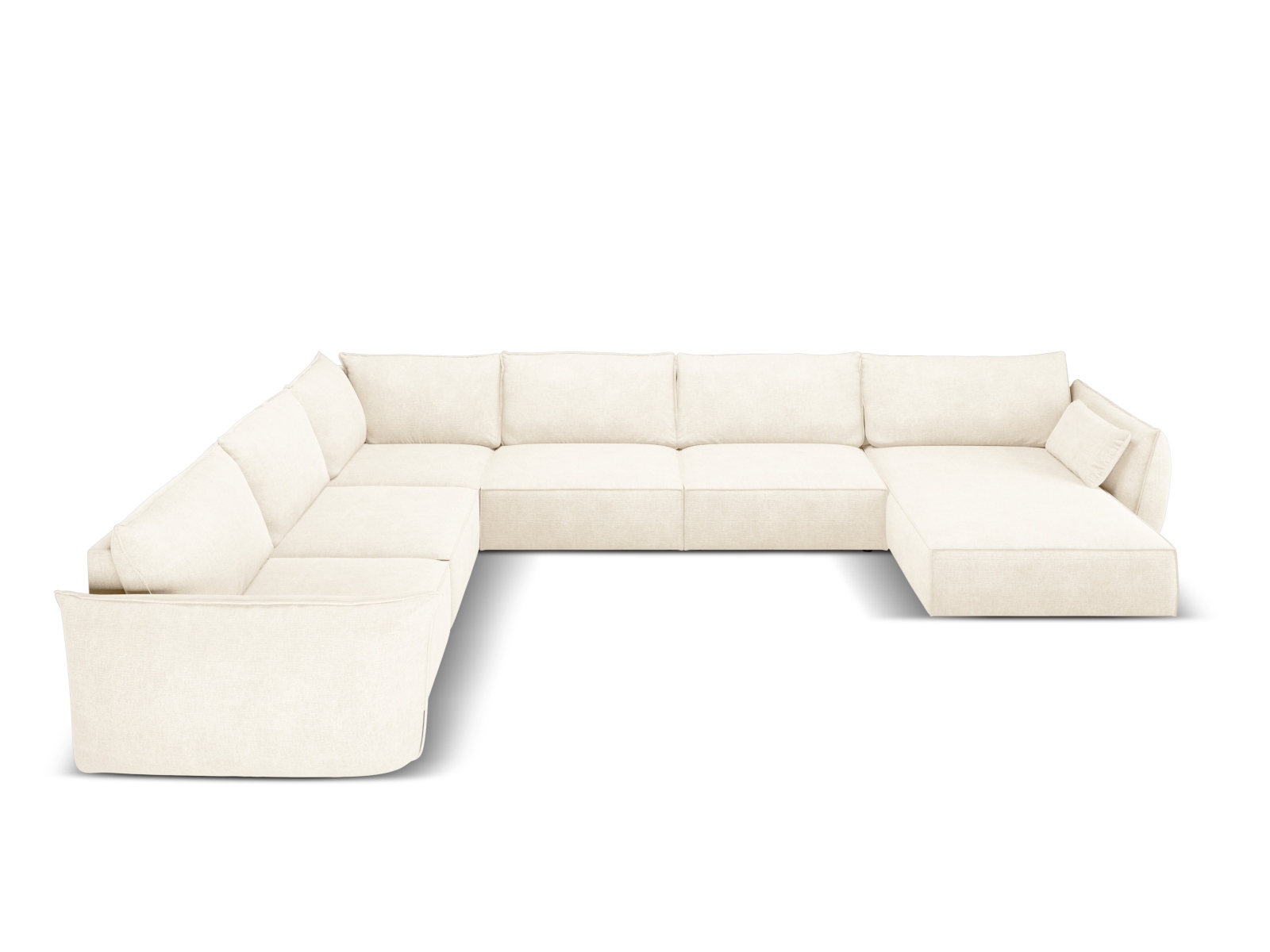 Panoramic Left Corner Sofa, "Kaelle", 8 Seats, 384x284x85