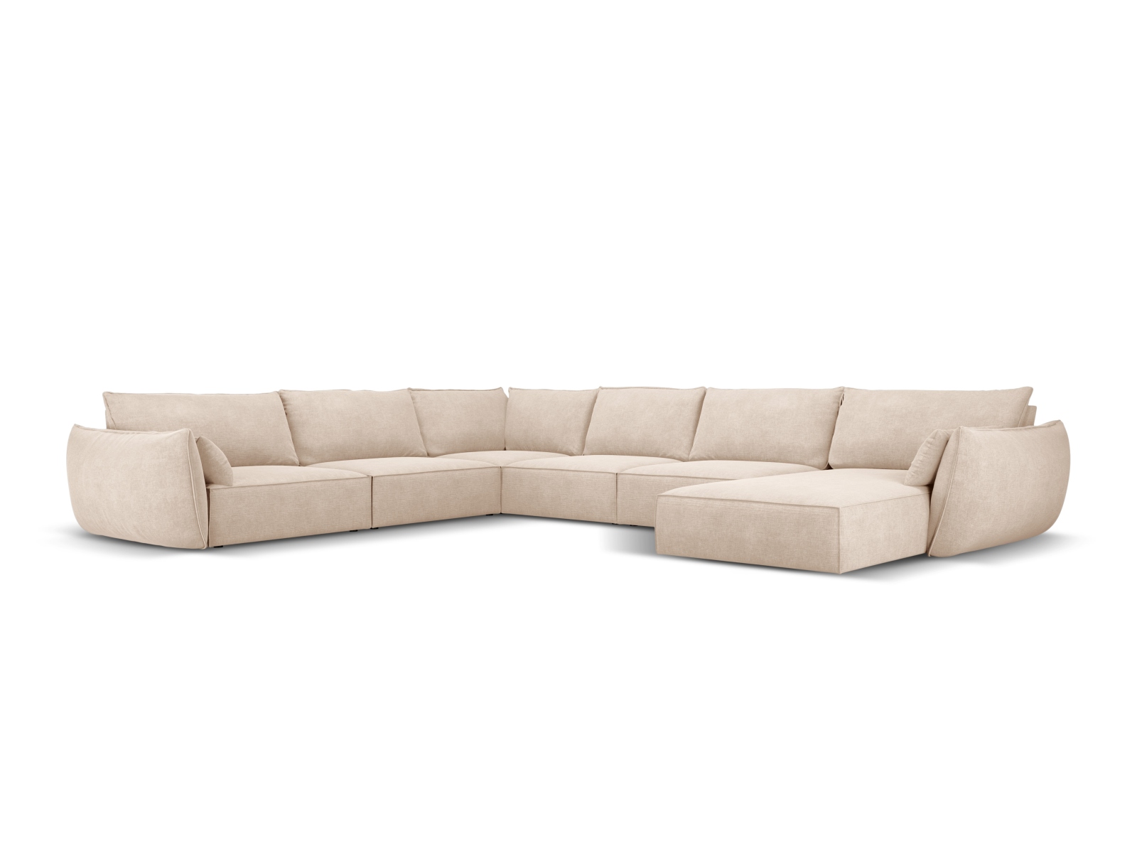 Panoramic Left Corner Sofa, "Kaelle", 8 Seats, 384x284x85