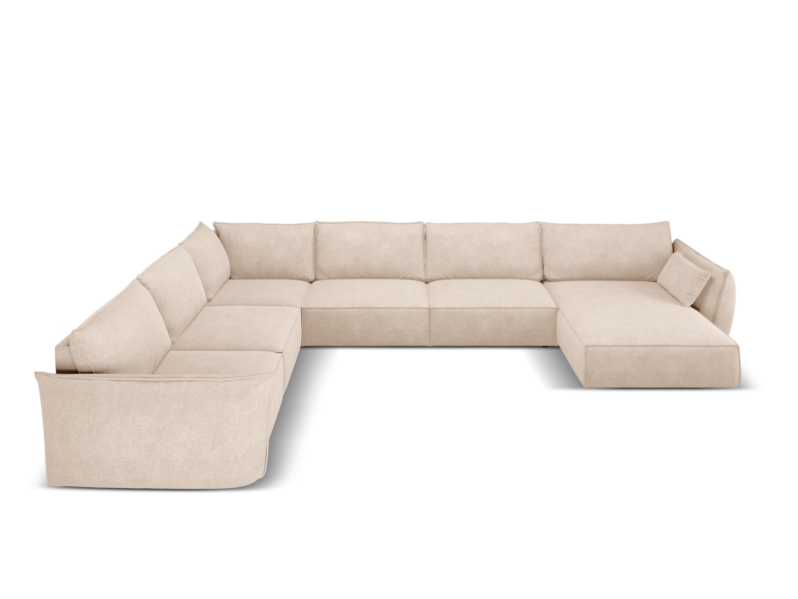 Panoramic Left Corner Sofa, "Kaelle", 8 Seats, 384x284x85