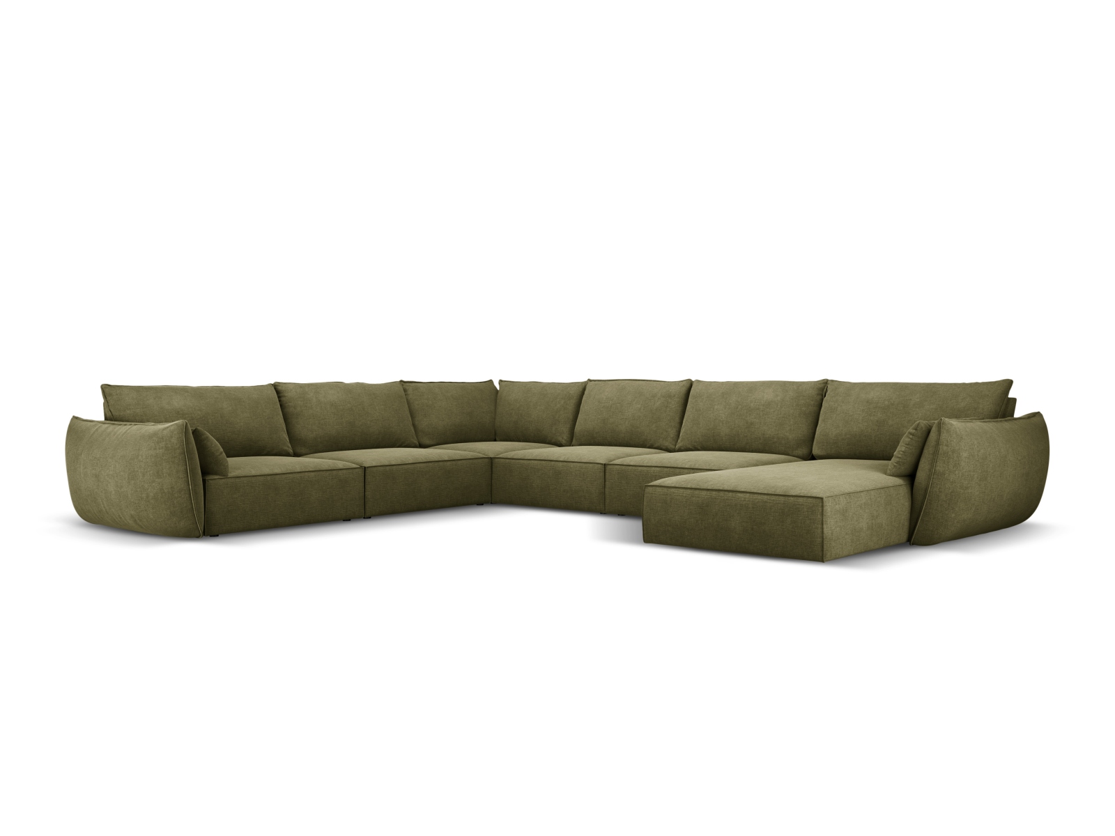Panoramic Left Corner Sofa, "Kaelle", 8 Seats, 384x284x85