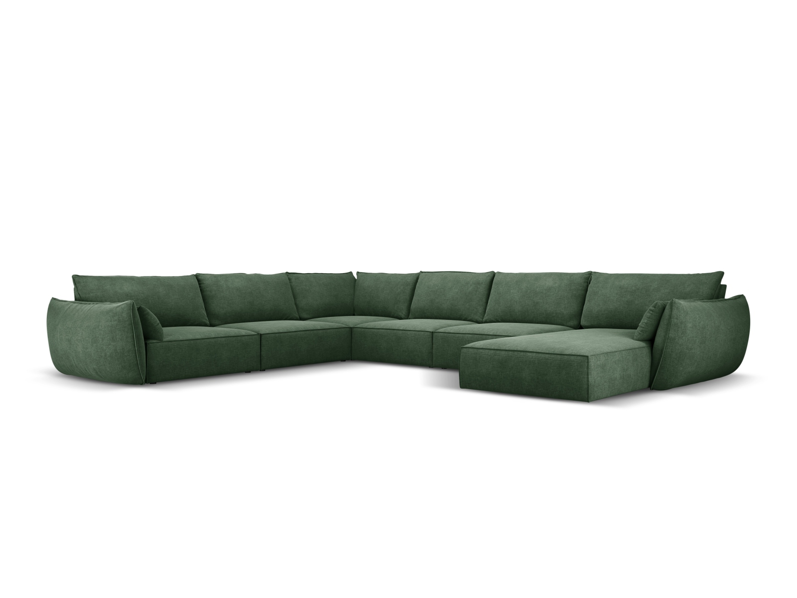 Panoramic Left Corner Sofa, "Kaelle", 8 Seats, 384x284x85