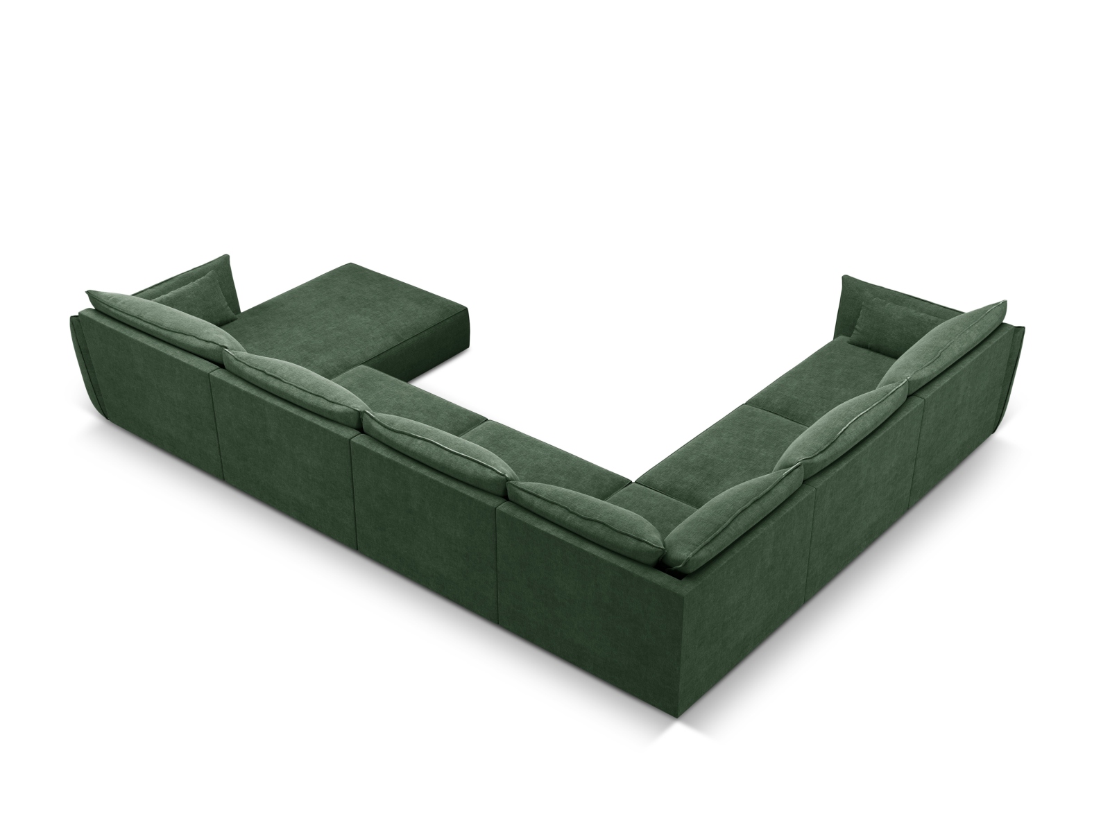 Panoramic Left Corner Sofa, "Kaelle", 8 Seats, 384x284x85