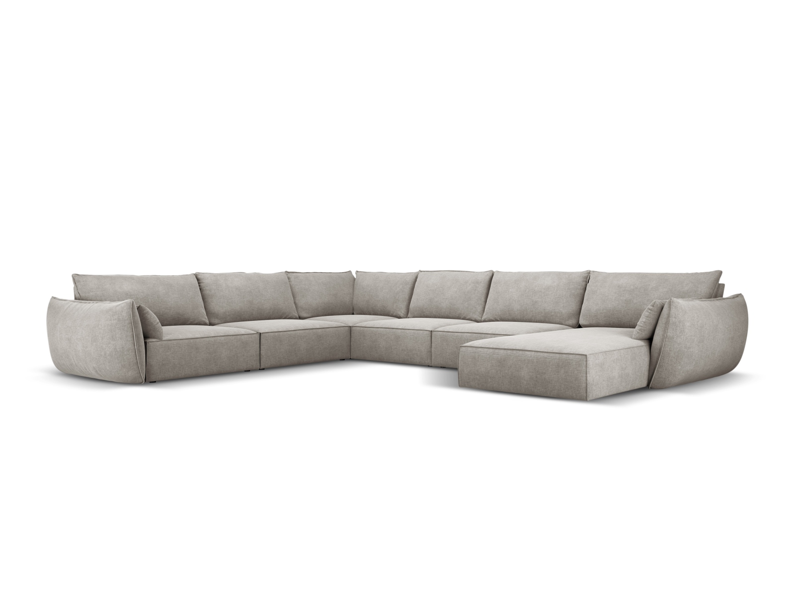 Panoramic Left Corner Sofa, "Kaelle", 8 Seats, 384x284x85