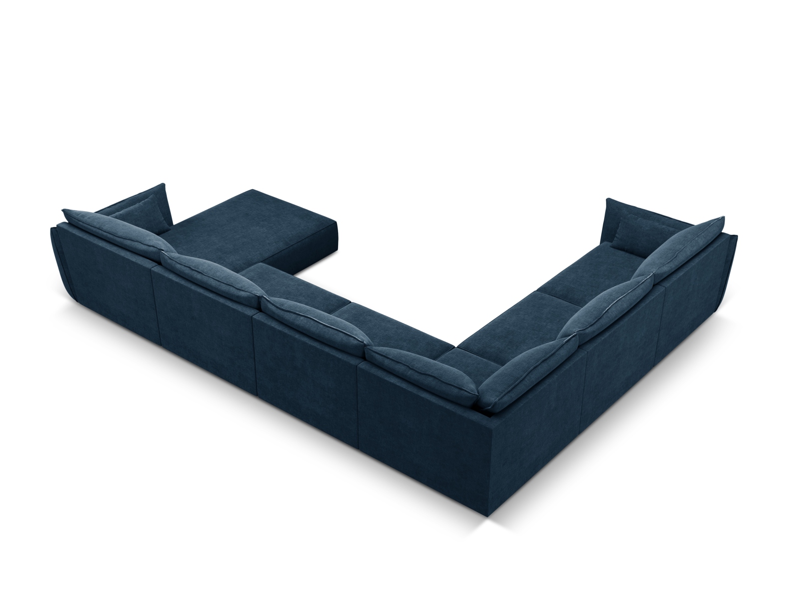 Panoramic Left Corner Sofa, "Kaelle", 8 Seats, 384x284x85
