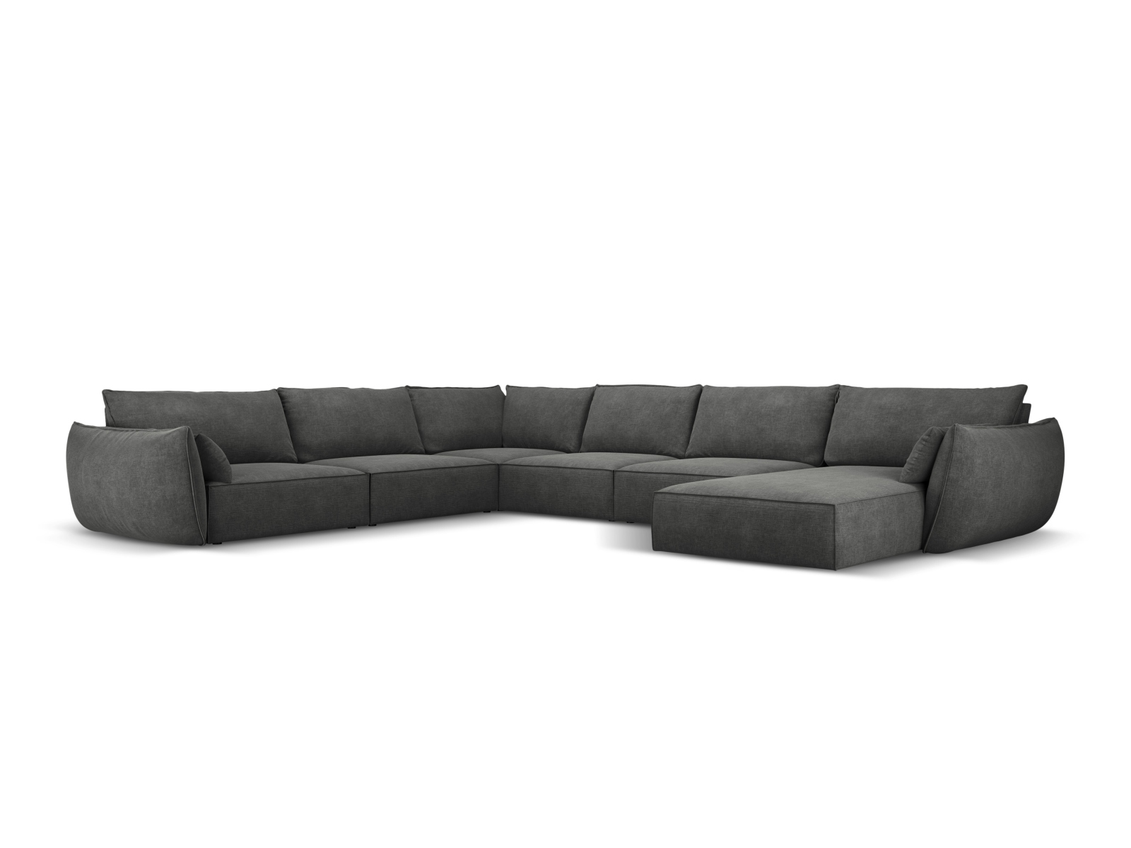 Panoramic Left Corner Sofa, "Kaelle", 8 Seats, 384x284x85