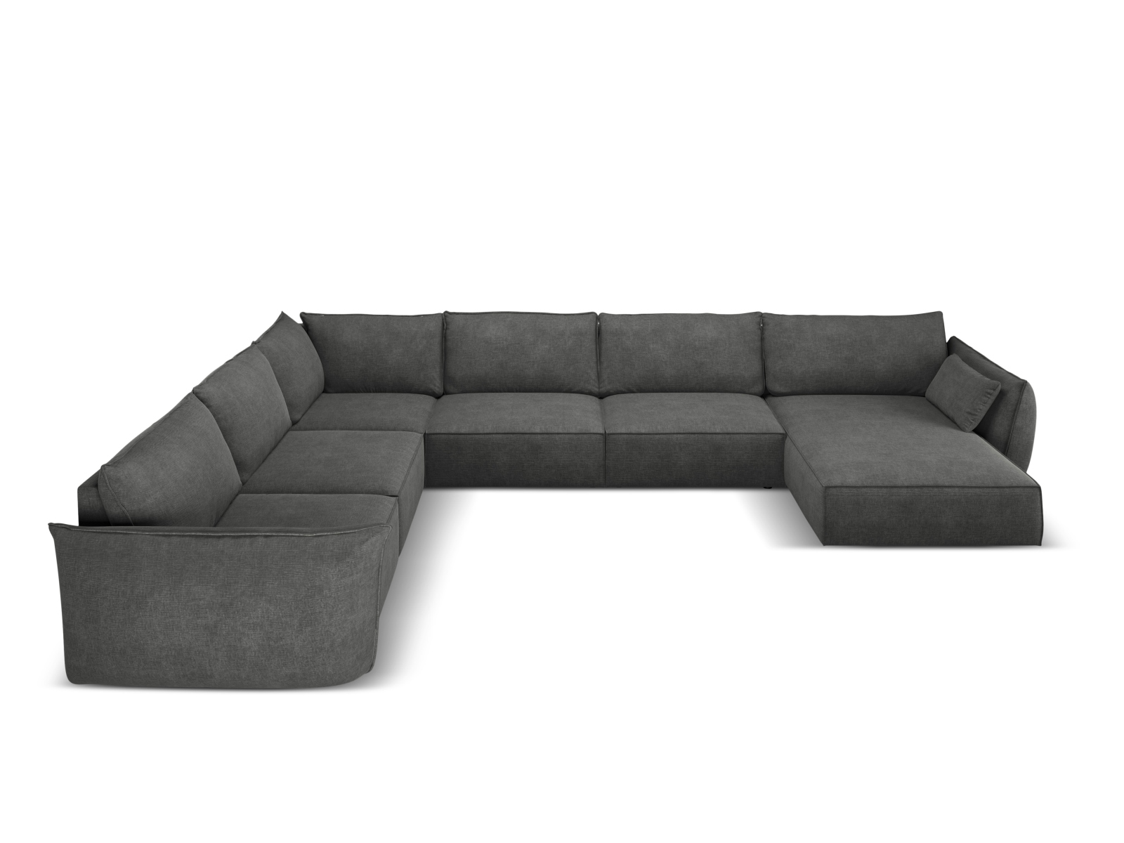 Panoramic Left Corner Sofa, "Kaelle", 8 Seats, 384x284x85
