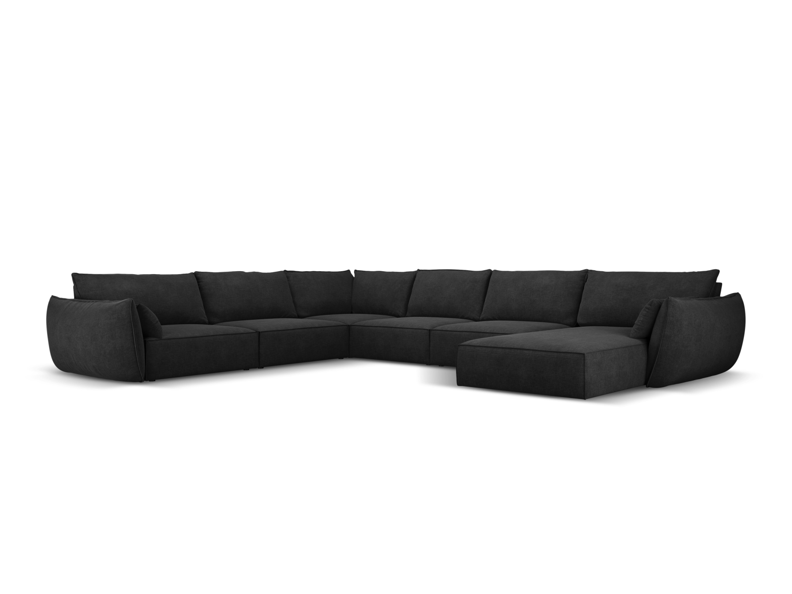 Panoramic Left Corner Sofa, "Kaelle", 8 Seats, 384x284x85