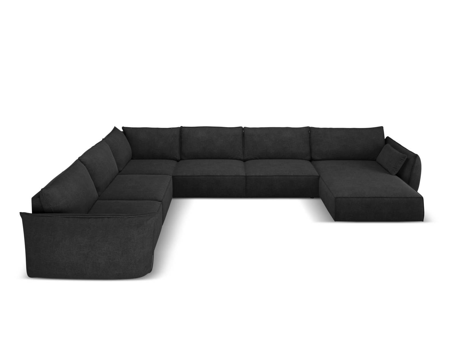 Panoramic Left Corner Sofa, "Kaelle", 8 Seats, 384x284x85