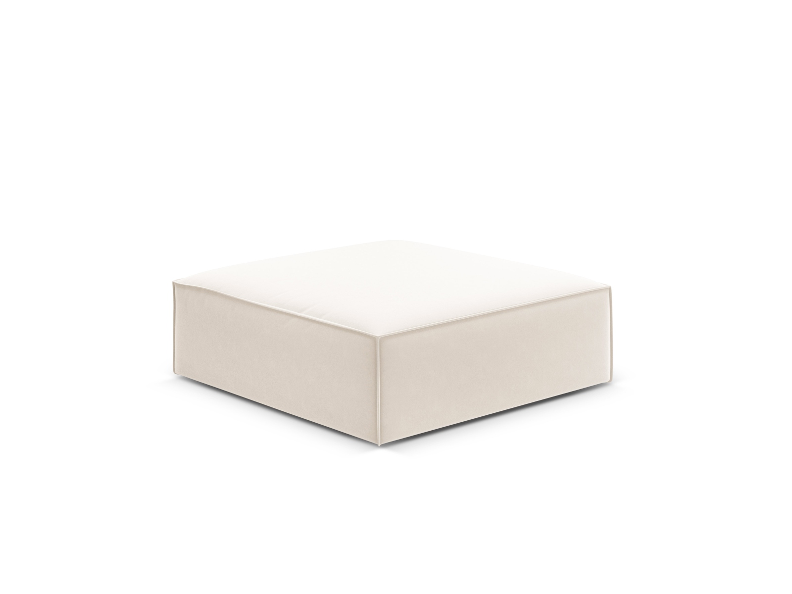 Velvet Pouf, "Kaelle", 1 Seat, 100x80x38