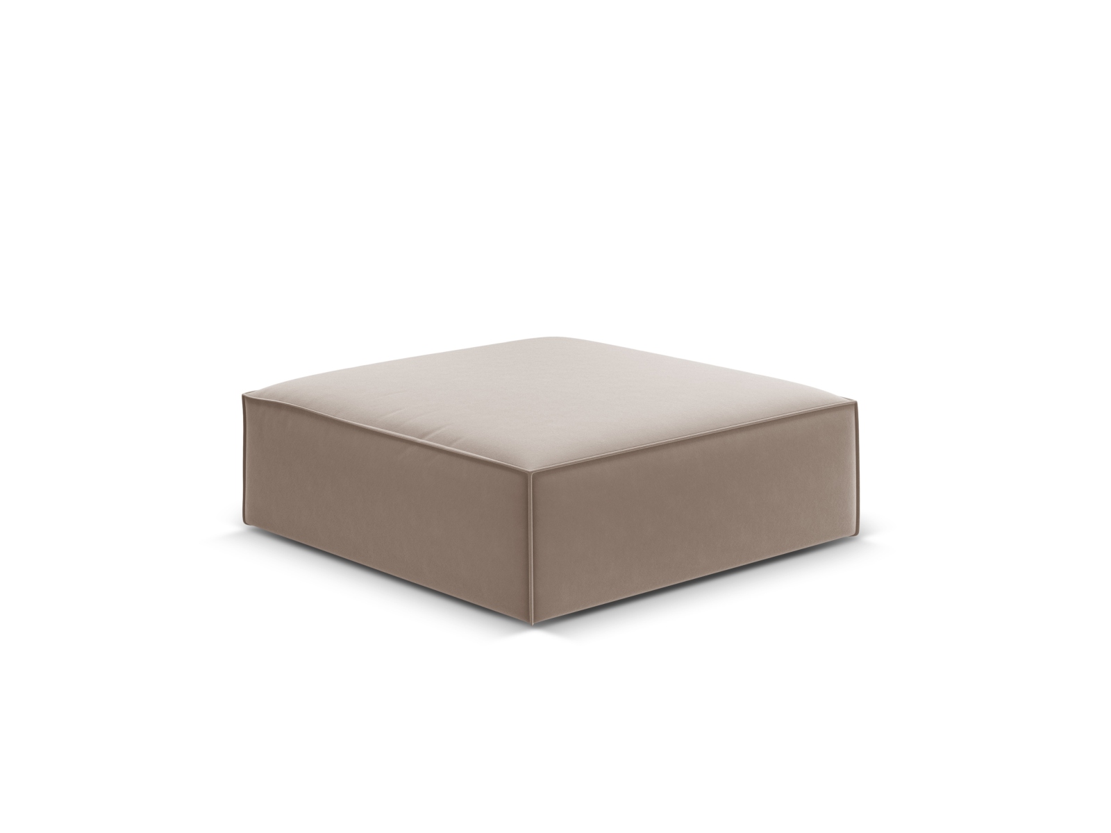 Velvet Pouf, "Kaelle", 1 Seat, 100x80x38