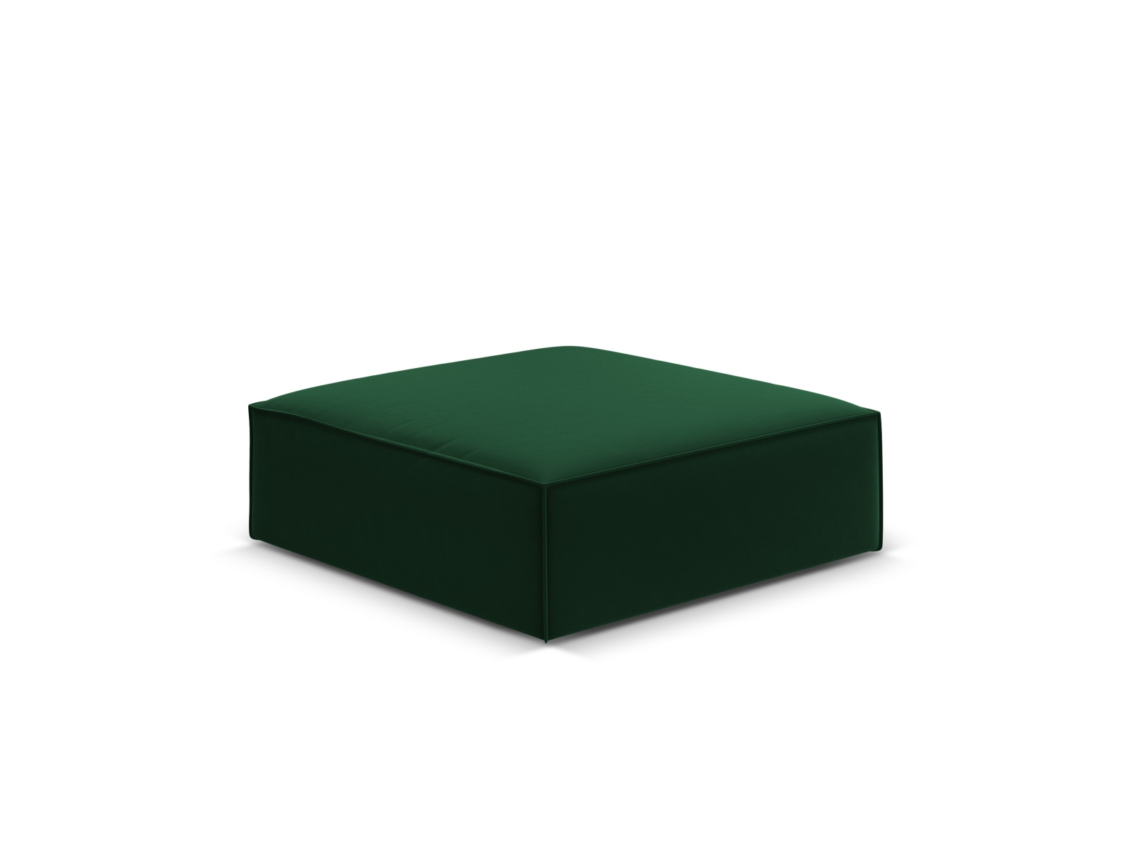 Velvet Pouf, "Kaelle", 1 Seat, 100x80x38