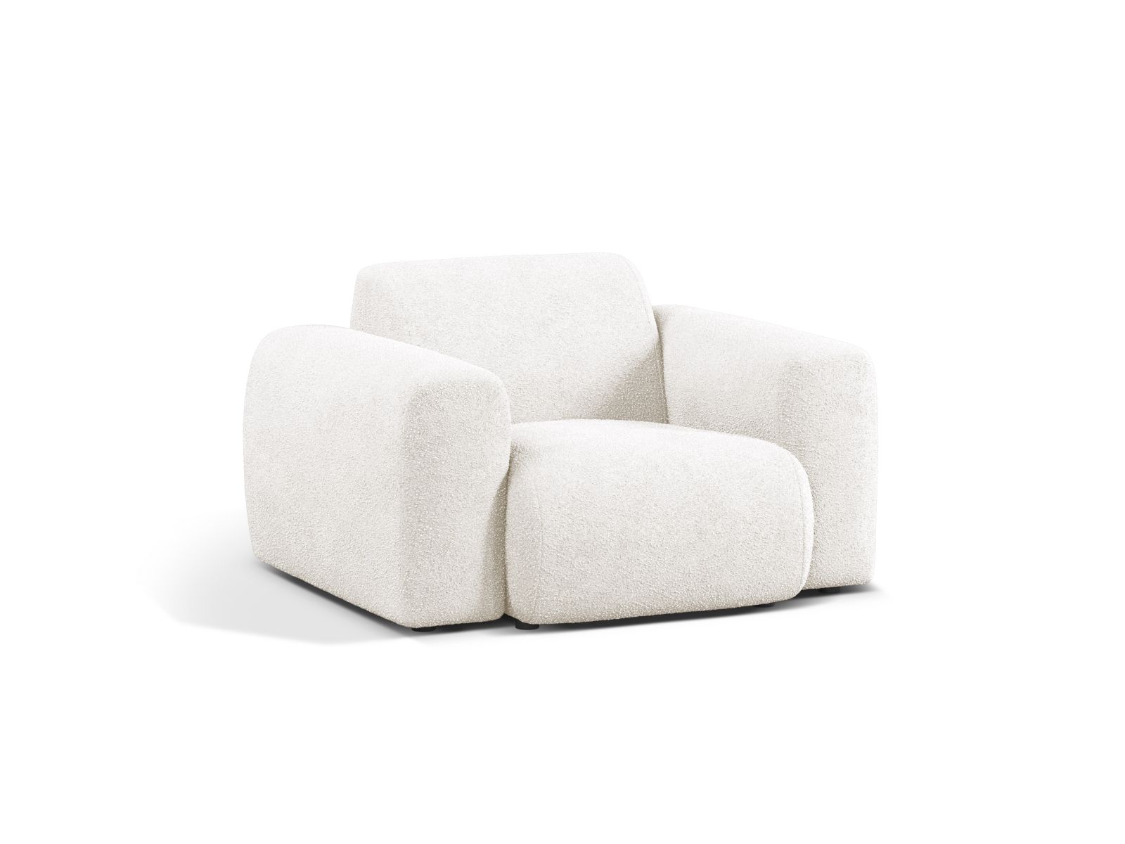 Boucle Armchair, "Molino", 1 Seat, 108x100x72