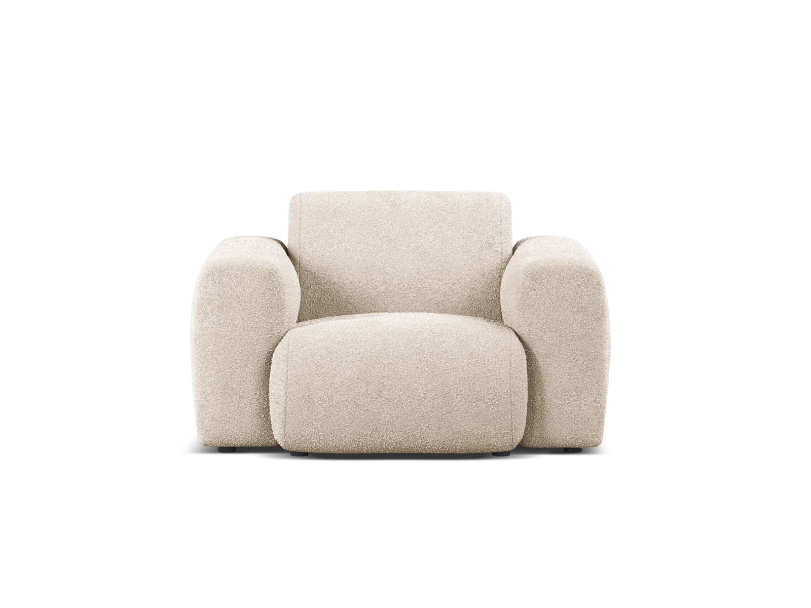 Boucle Armchair, "Molino", 1 Seat, 108x100x72