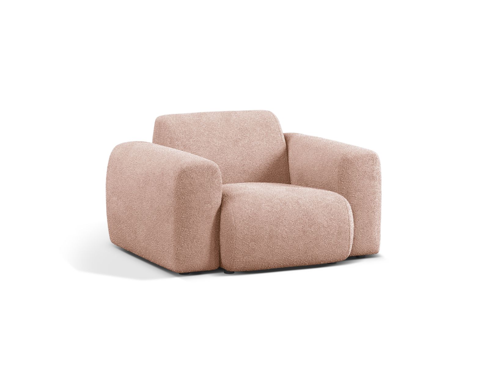 Boucle Armchair, "Molino", 1 Seat, 108x100x72