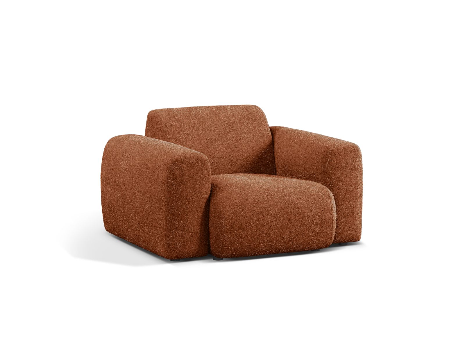Boucle Armchair, "Molino", 1 Seat, 108x100x72