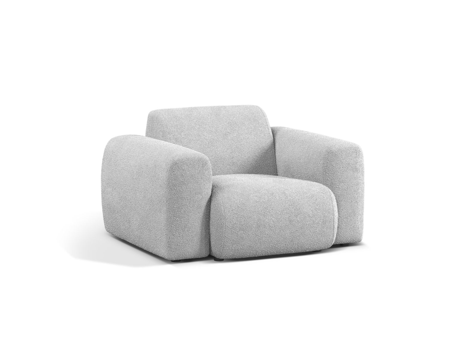 Boucle Armchair, "Molino", 1 Seat, 108x100x72