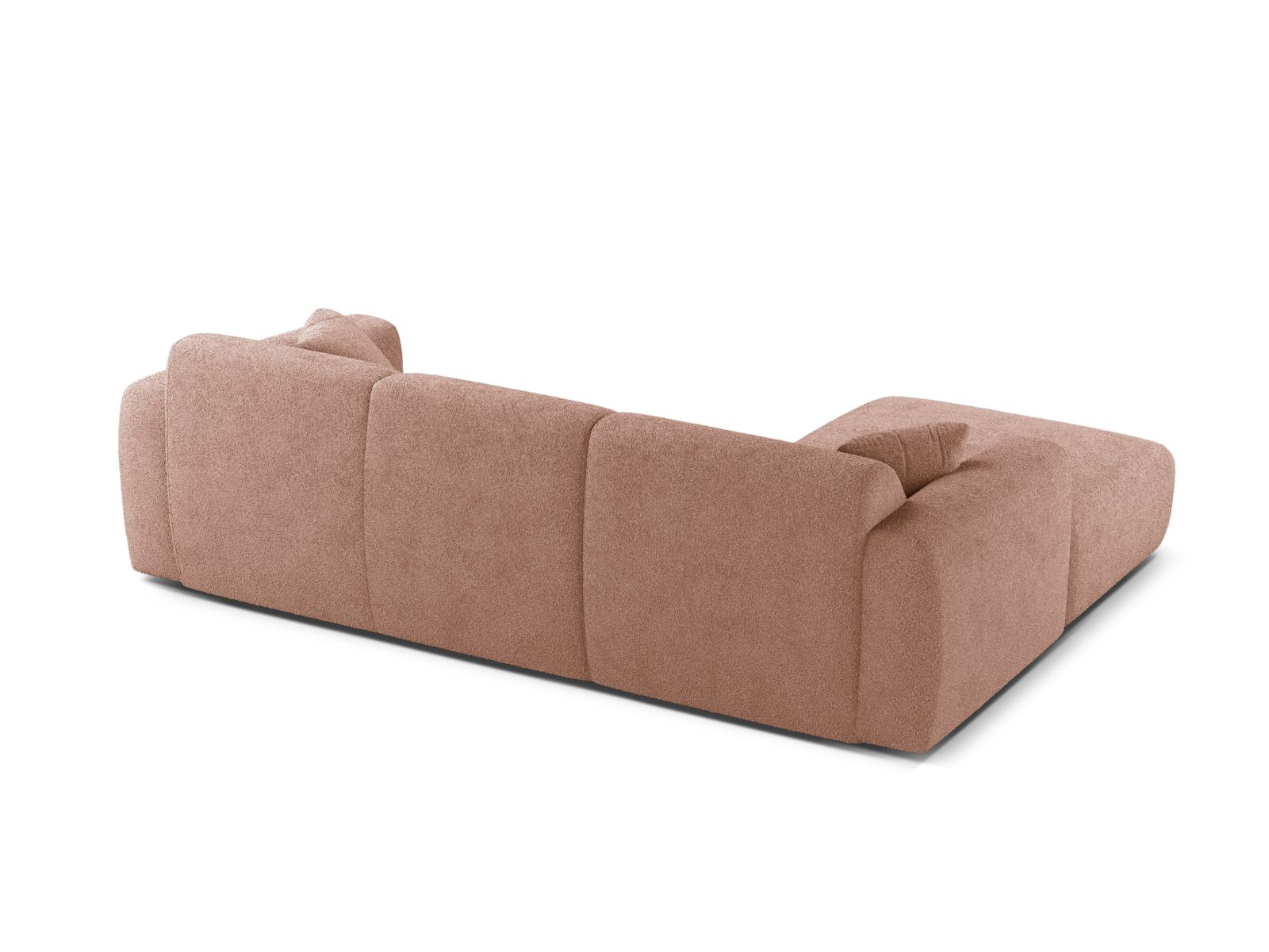 Boucle Left Corner Sofa, "Molino", 4 Seats, 255x170x72