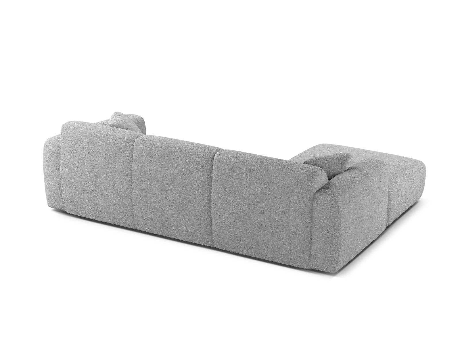 Boucle Left Corner Sofa, "Molino", 4 Seats, 255x170x72
