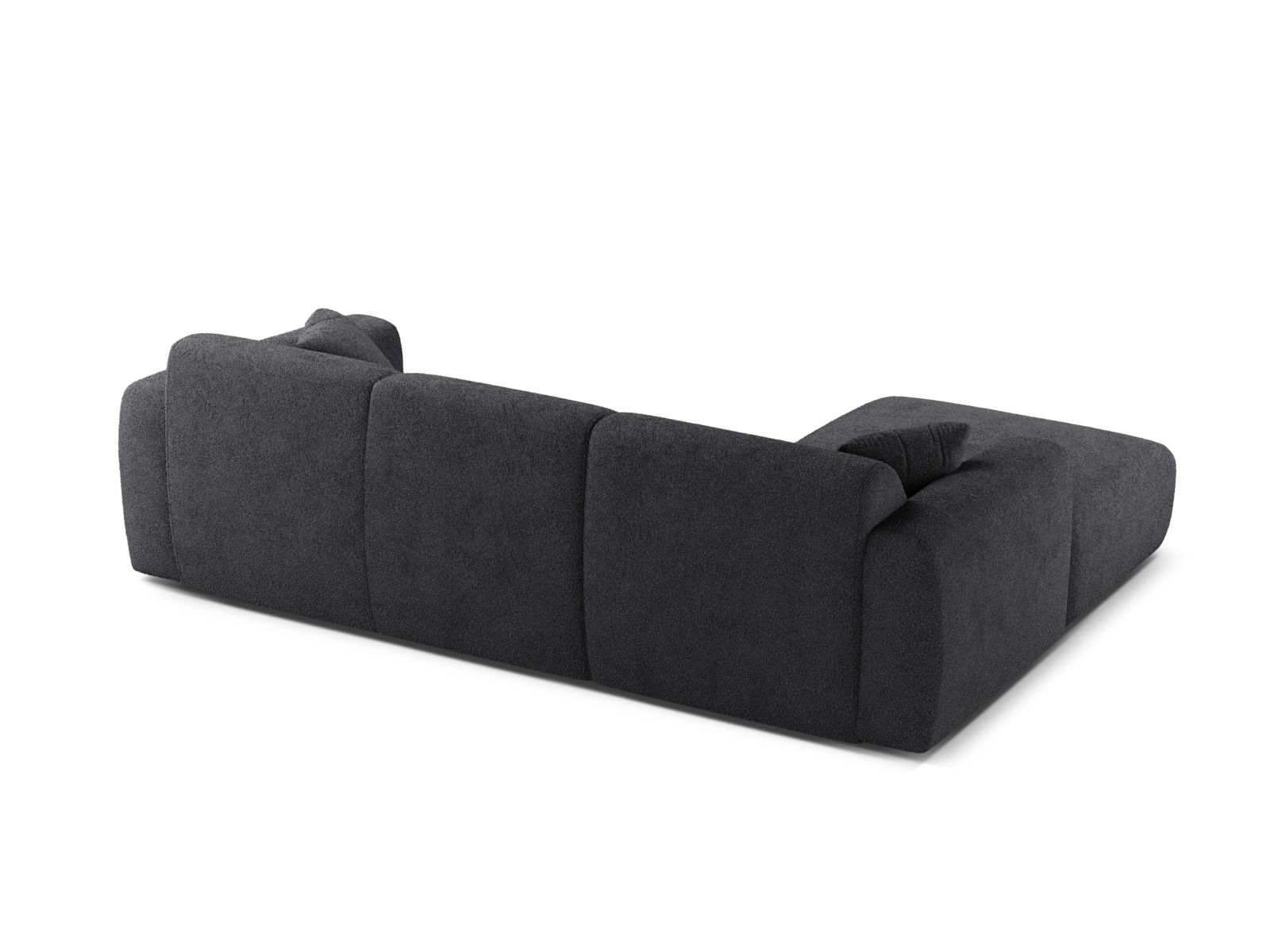 Boucle Left Corner Sofa, "Molino", 4 Seats, 255x170x72