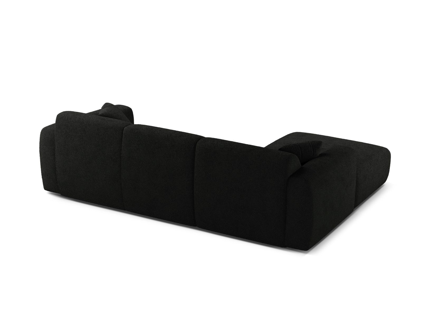 Boucle Left Corner Sofa, "Molino", 4 Seats, 255x170x72