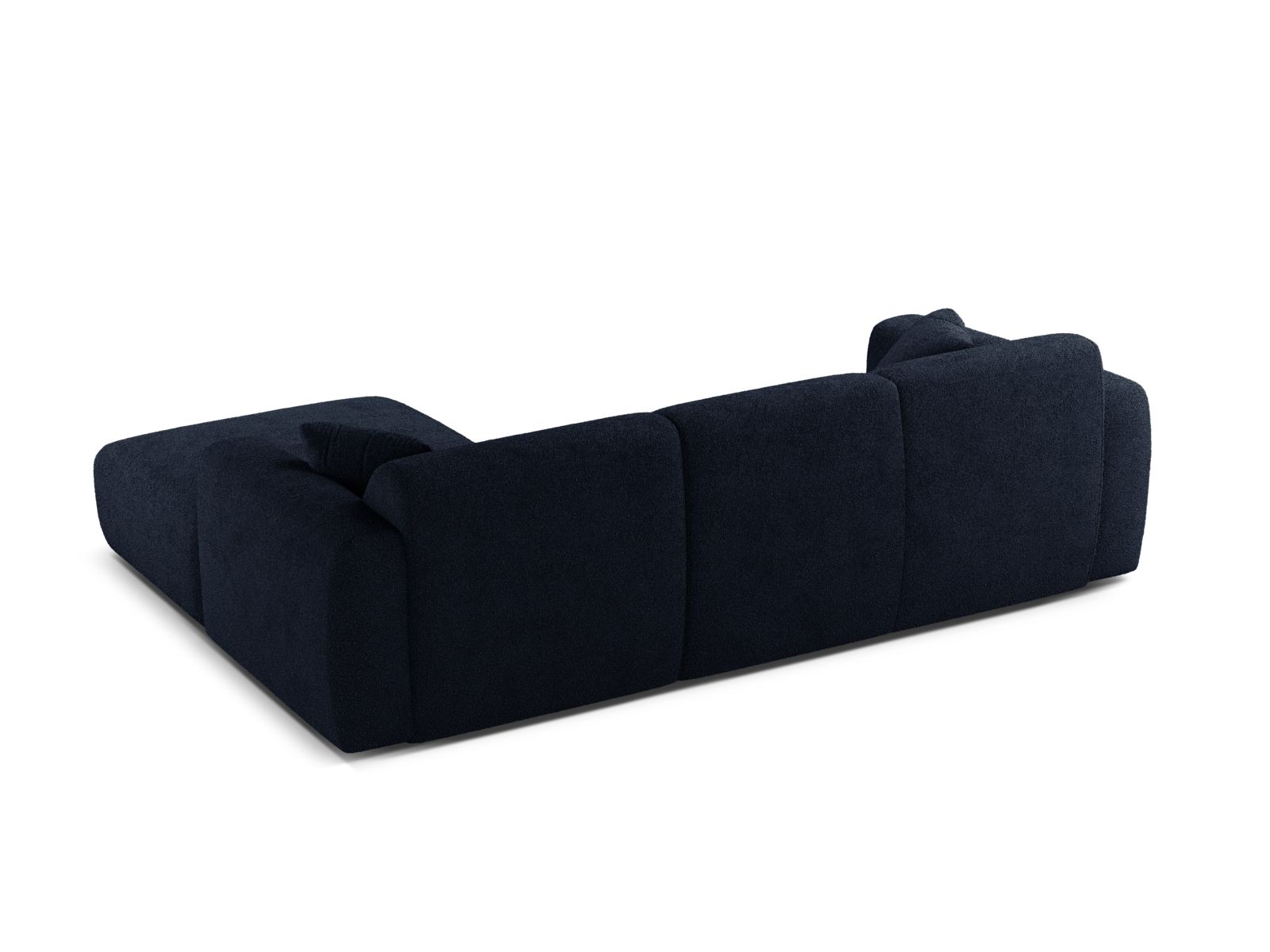 Boucle Right Corner Sofa, "Molino", 4 Seats, 255x170x72