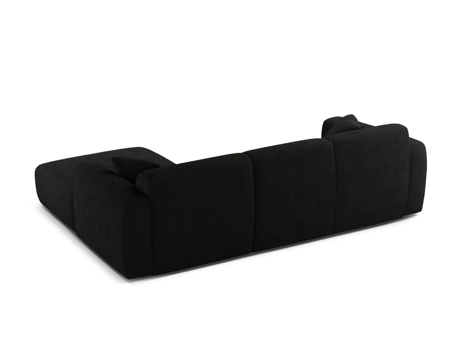 Boucle Right Corner Sofa, "Molino", 4 Seats, 255x170x72
