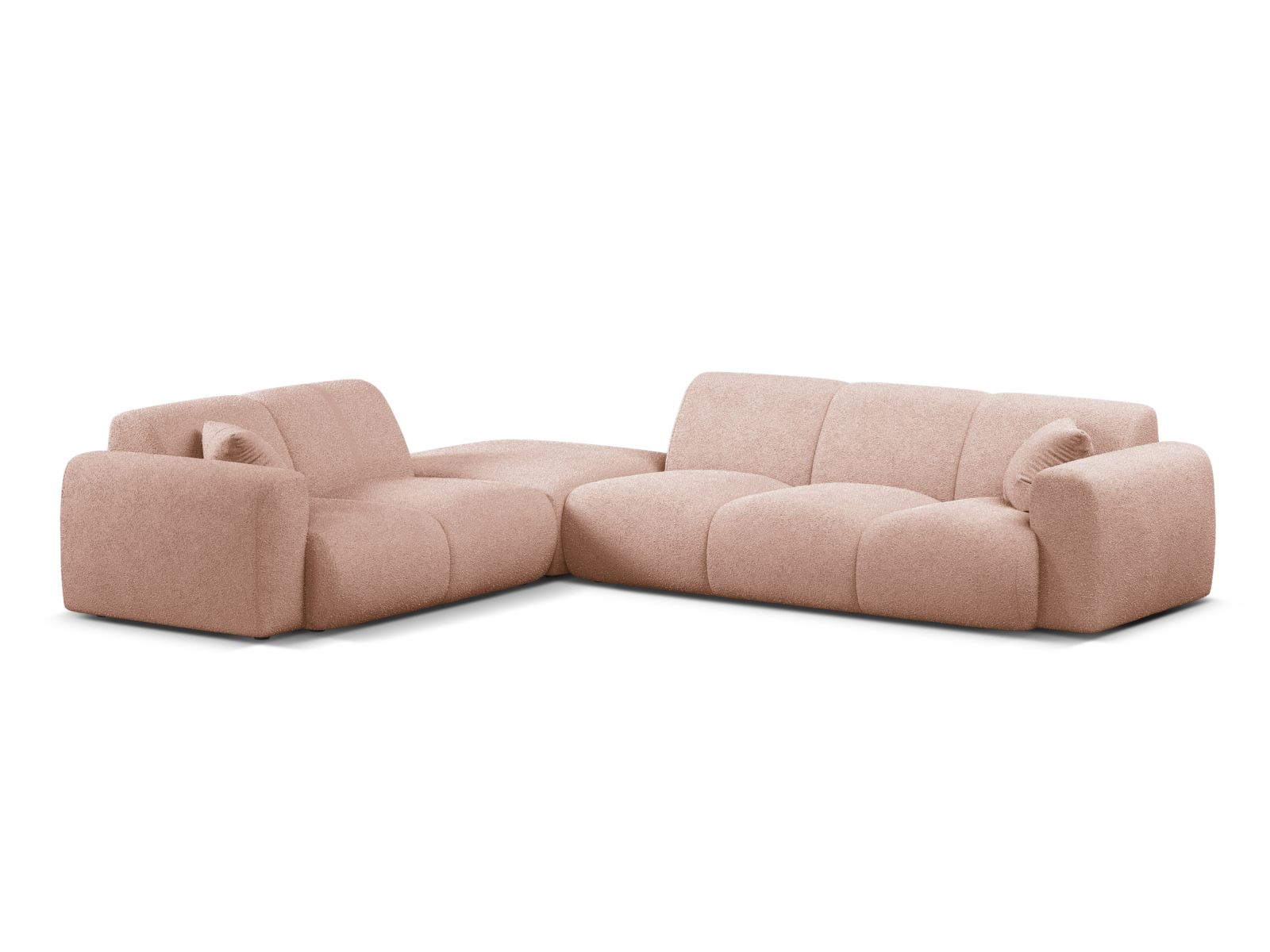 Boucle Left Corner Sofa, "Molino", 6 Seats, 315x250x72