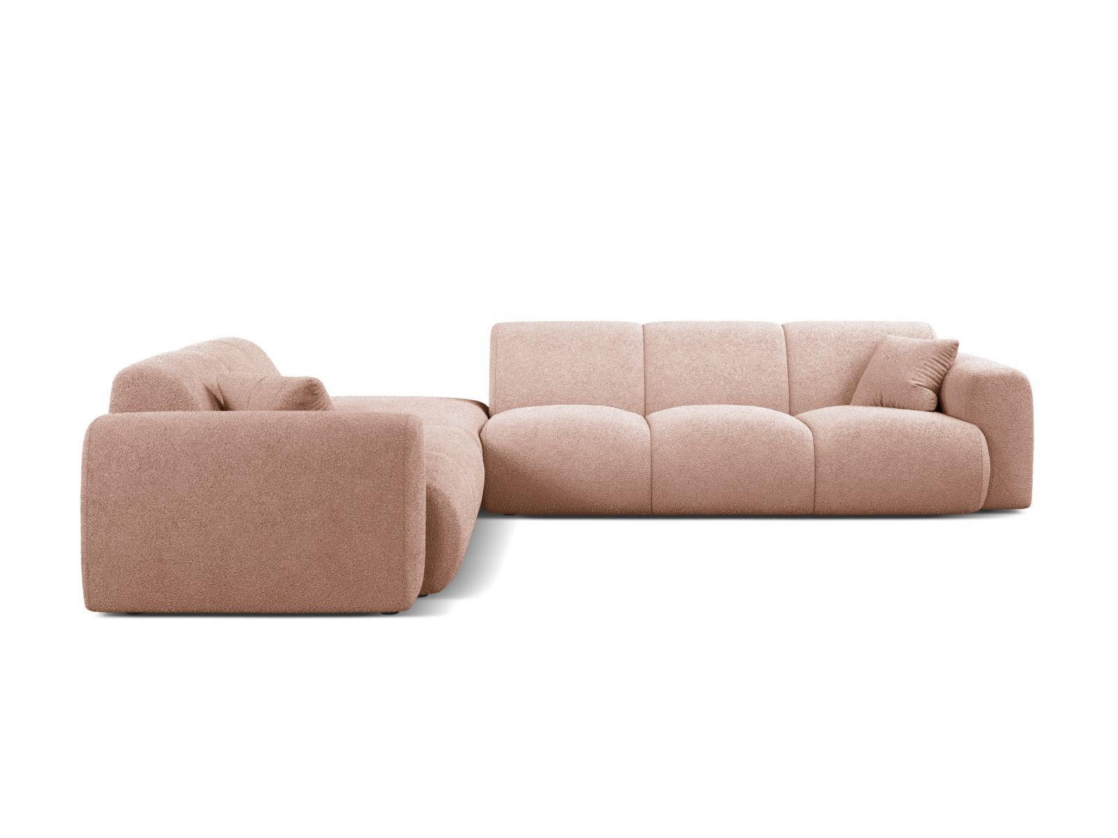 Boucle Left Corner Sofa, "Molino", 6 Seats, 315x250x72
