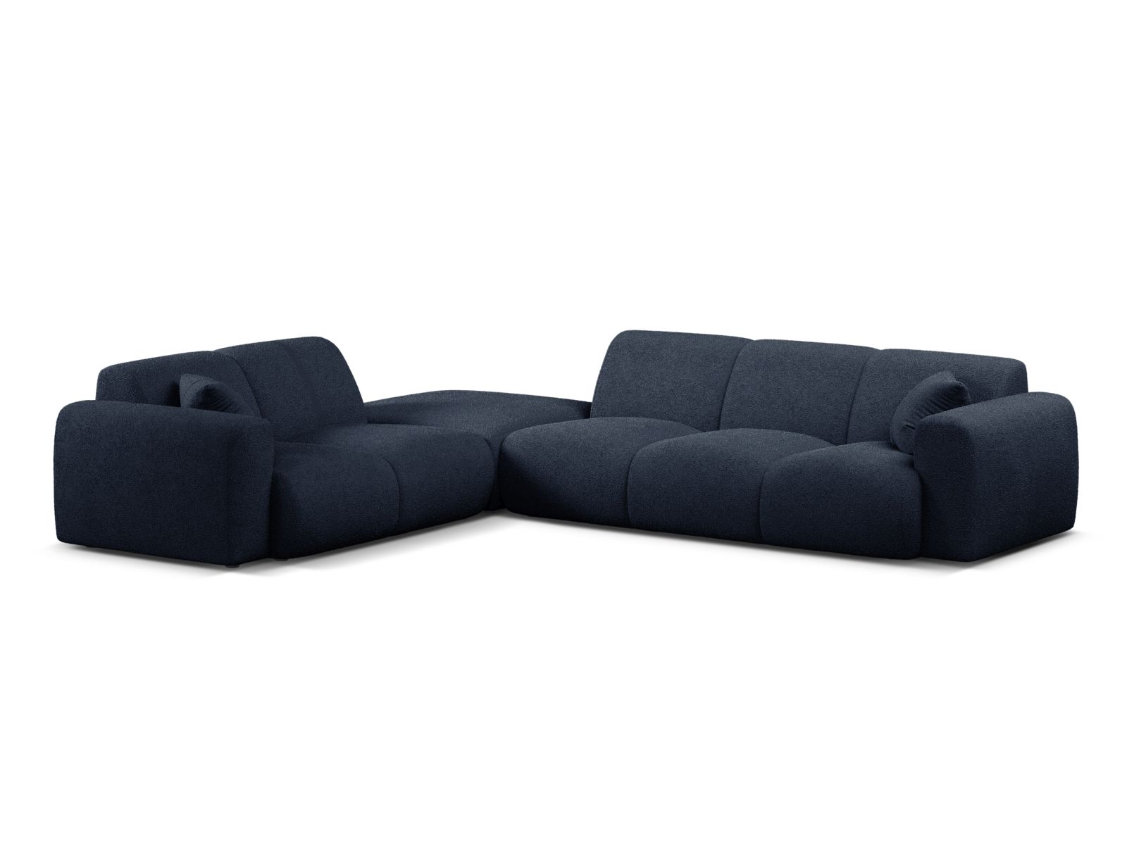 Boucle Left Corner Sofa, "Molino", 6 Seats, 315x250x72