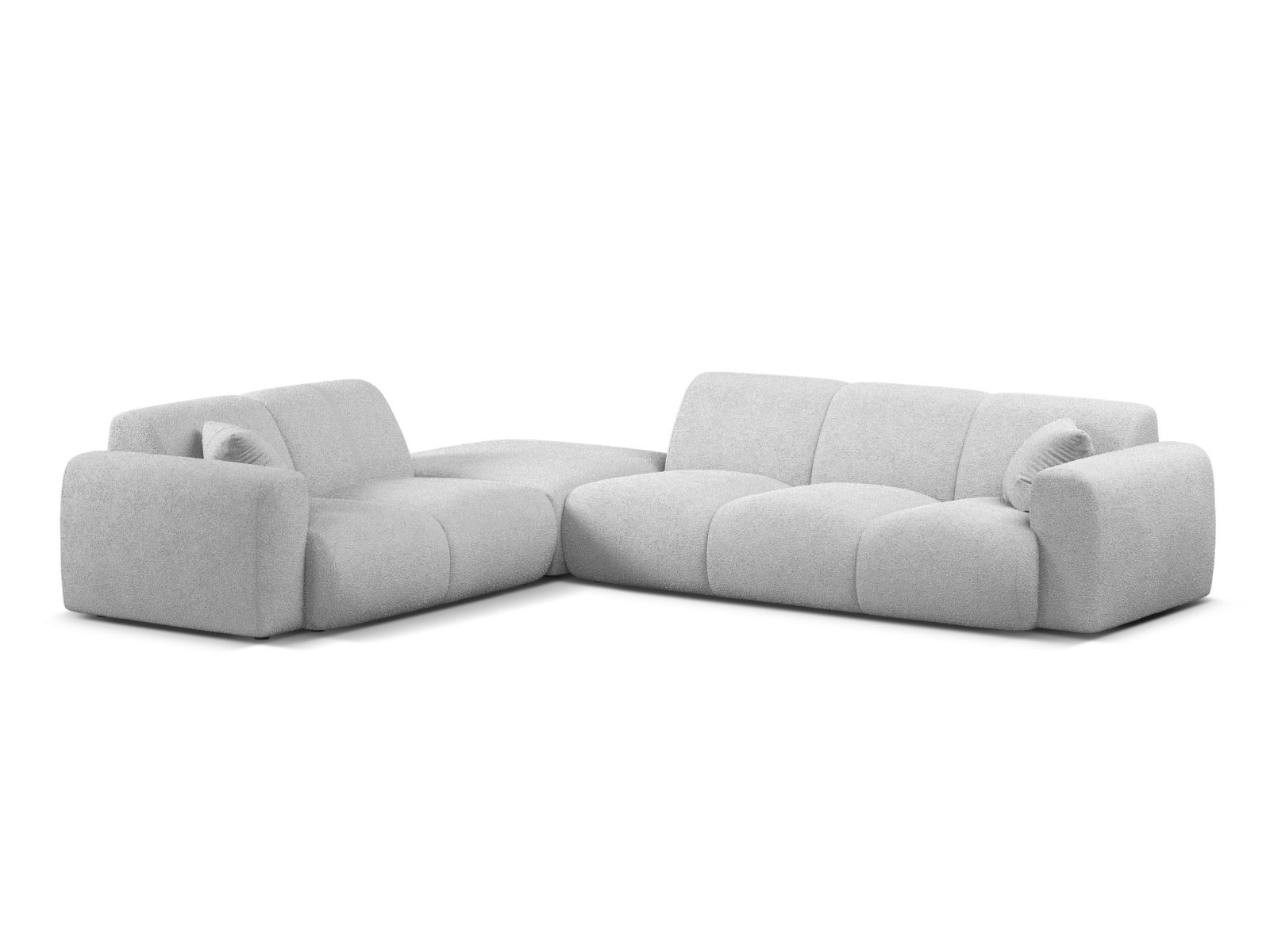 Boucle Left Corner Sofa, "Molino", 6 Seats, 315x250x72