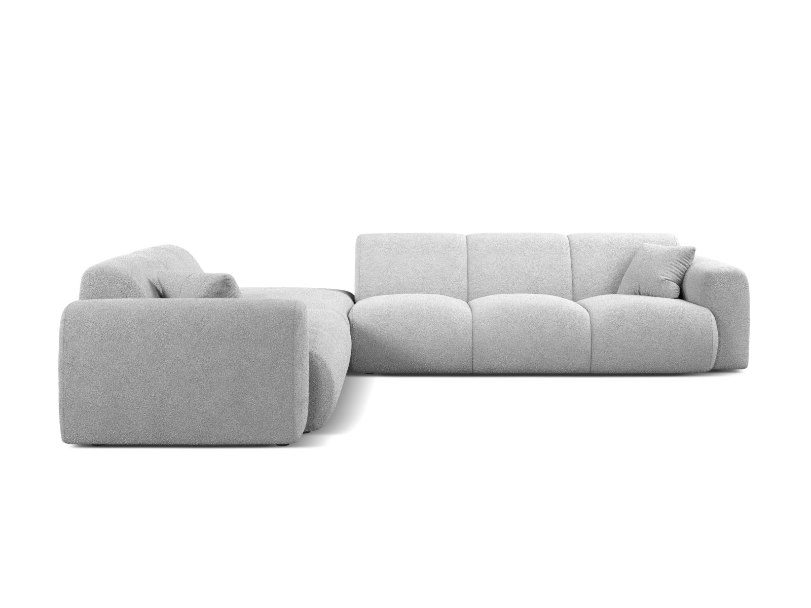 Boucle Left Corner Sofa, "Molino", 6 Seats, 315x250x72