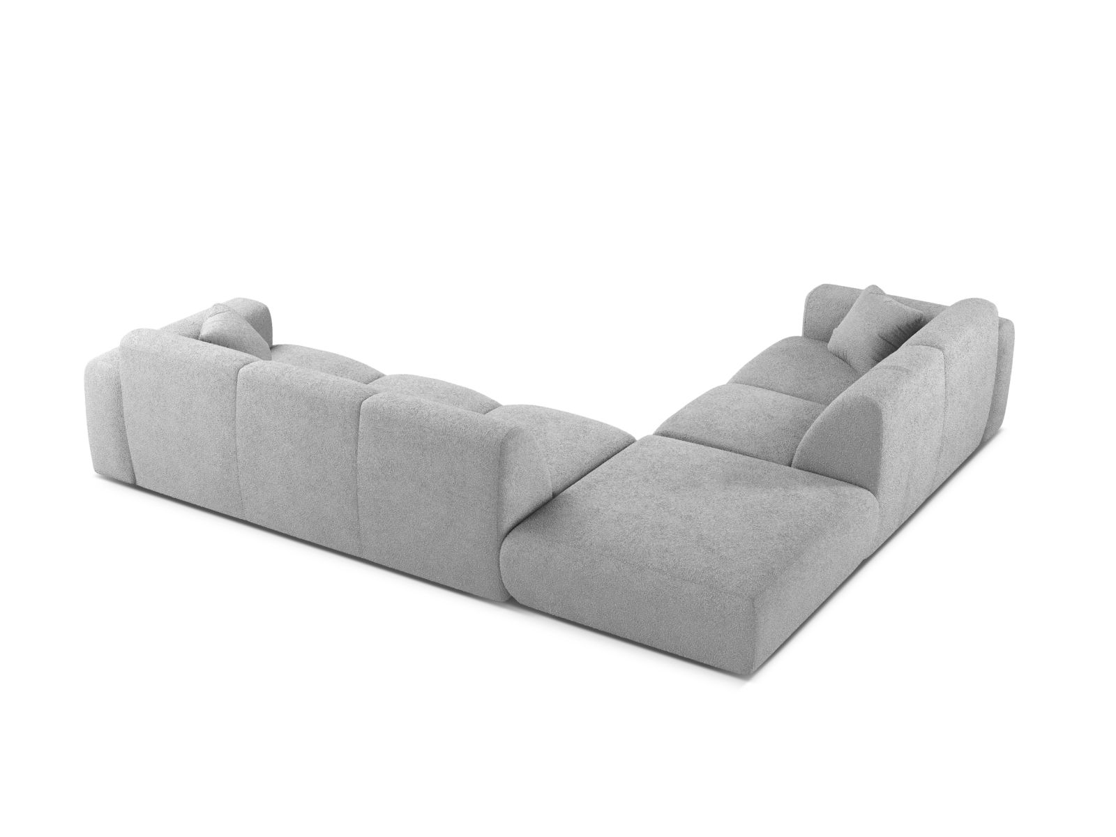 Boucle Left Corner Sofa, "Molino", 6 Seats, 315x250x72