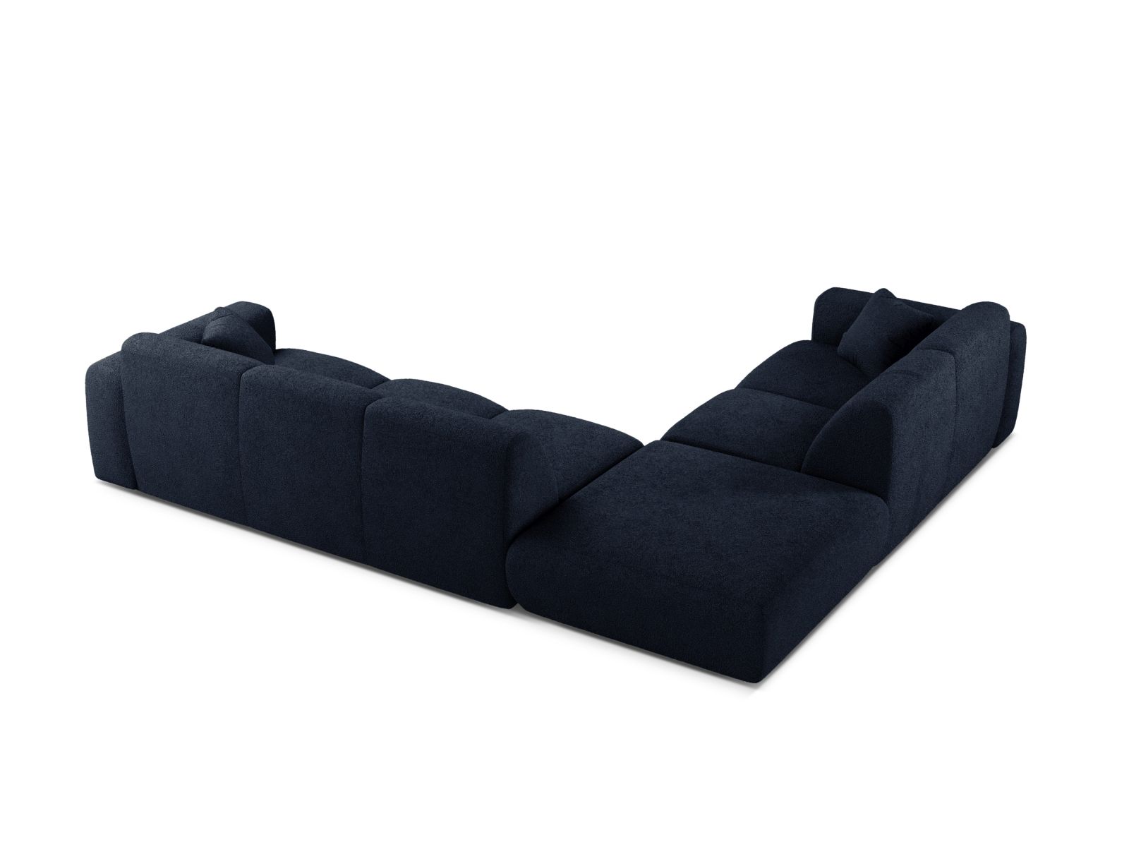 Boucle Left Corner Sofa, "Molino", 6 Seats, 315x250x72