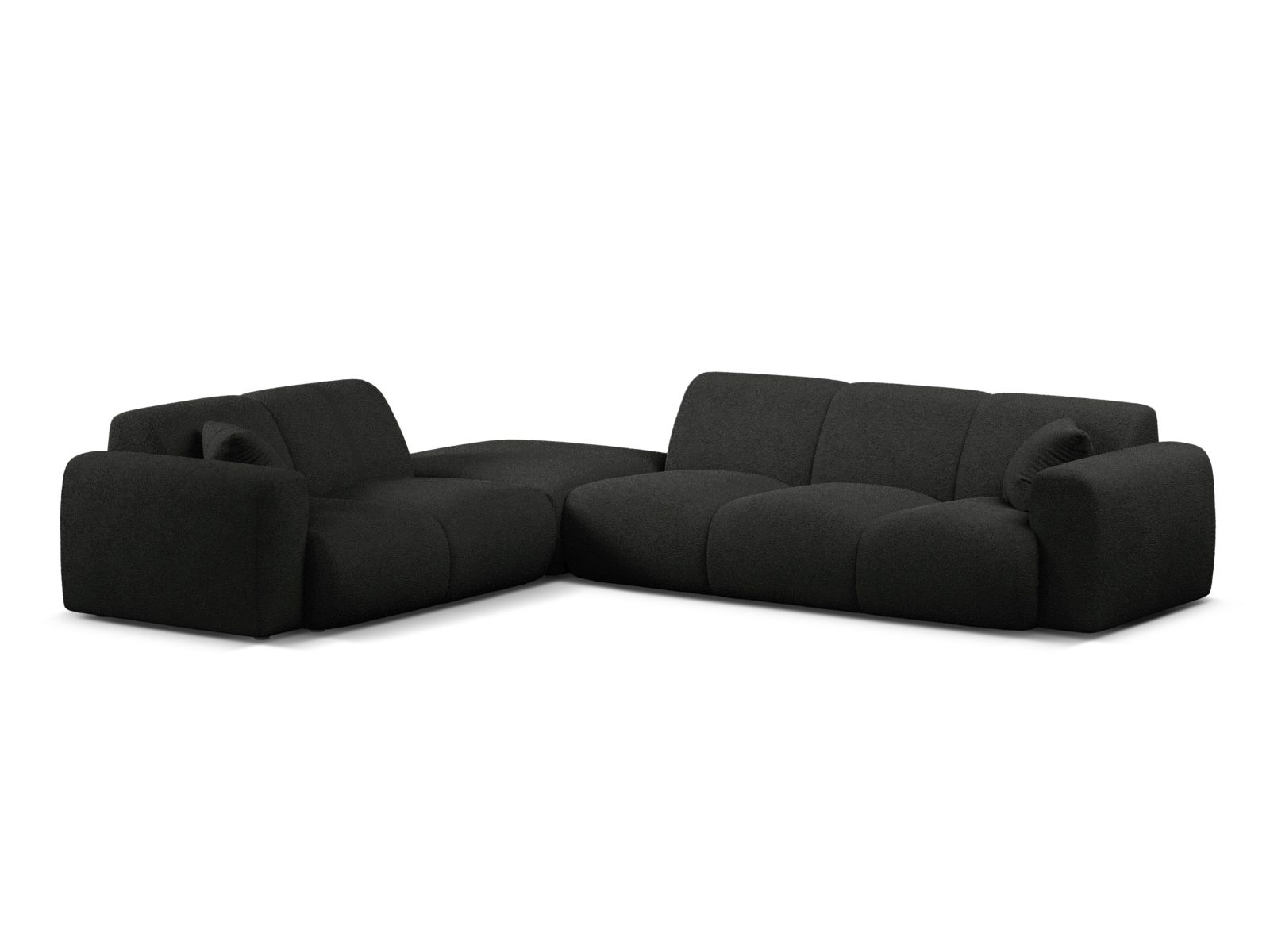 Boucle Left Corner Sofa, "Molino", 6 Seats, 315x250x72