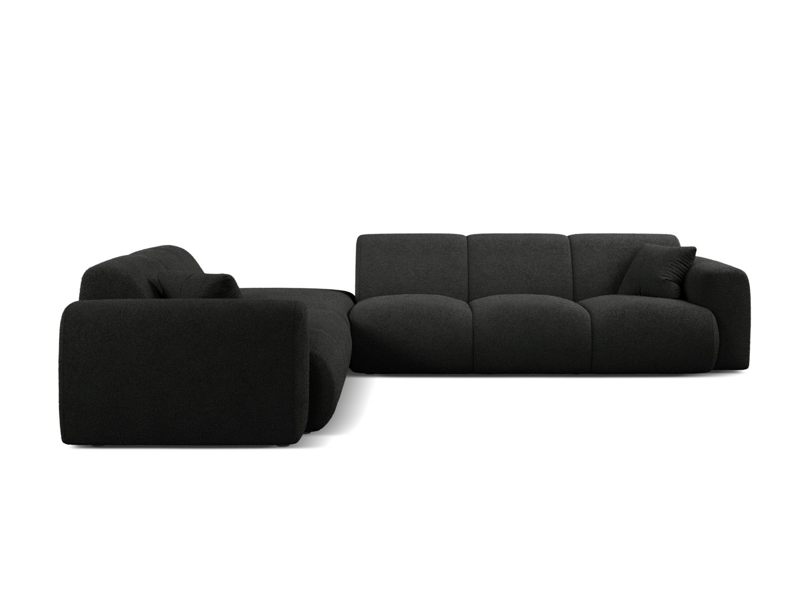 Boucle Left Corner Sofa, "Molino", 6 Seats, 315x250x72
