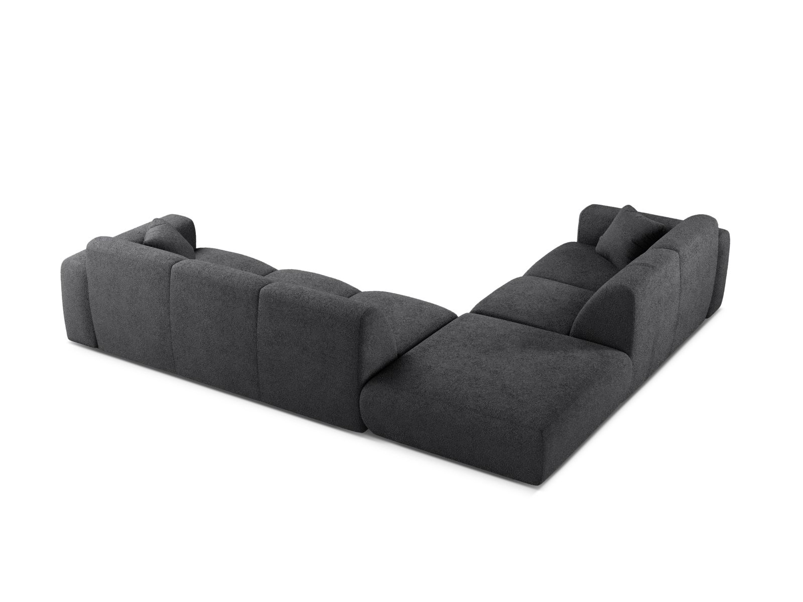 Boucle Left Corner Sofa, "Molino", 6 Seats, 315x250x72