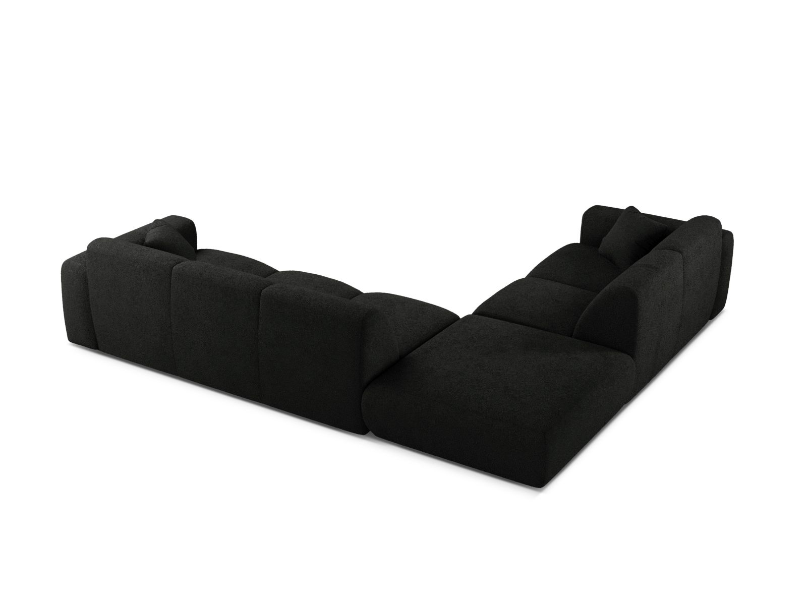 Boucle Left Corner Sofa, "Molino", 6 Seats, 315x250x72