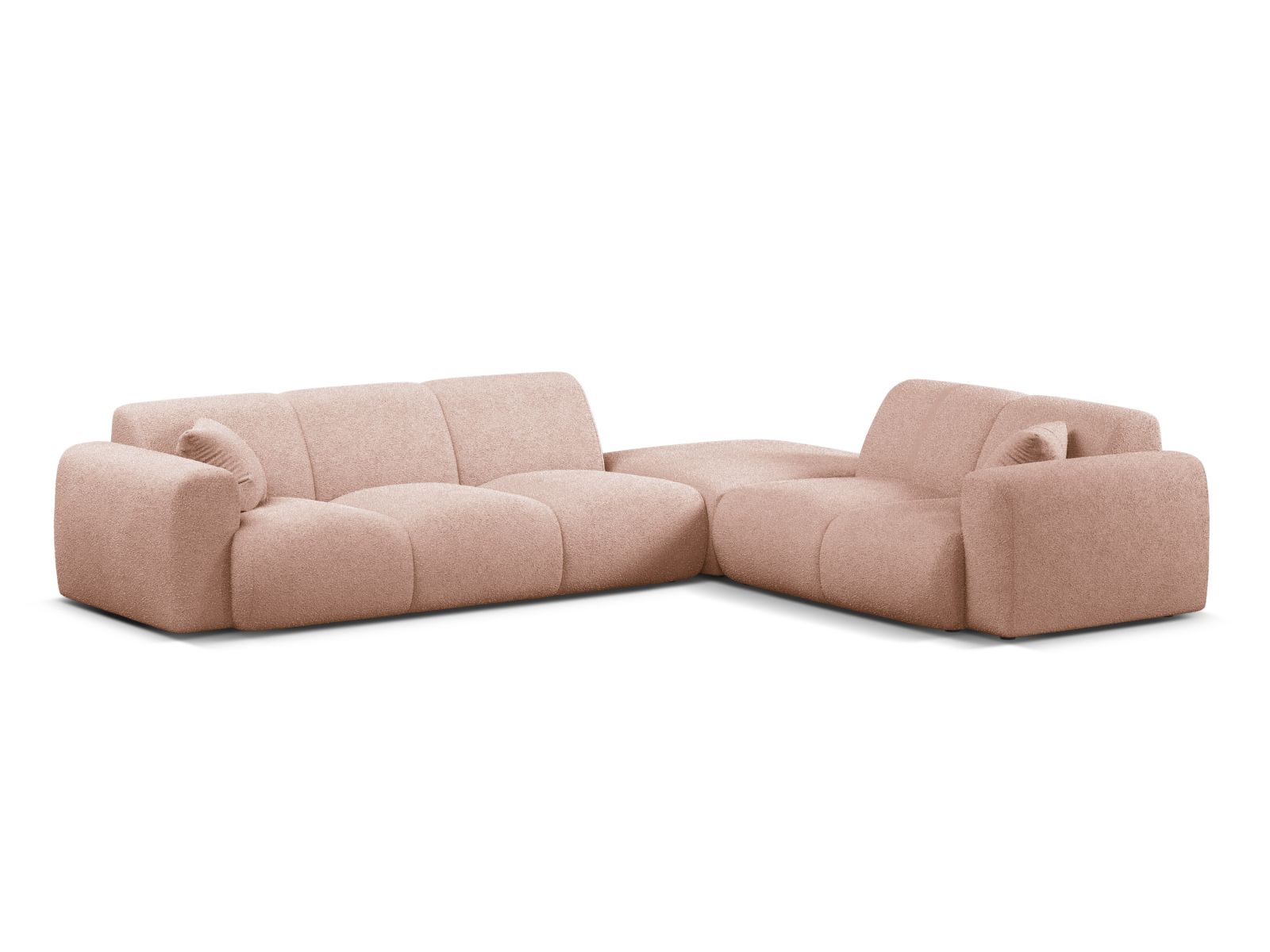 Boucle Right Corner Sofa, "Molino", 6 Seats, 315x250x72