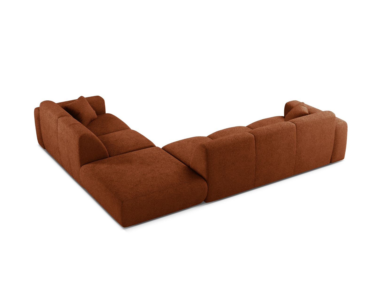 Boucle Right Corner Sofa, "Molino", 6 Seats, 315x250x72