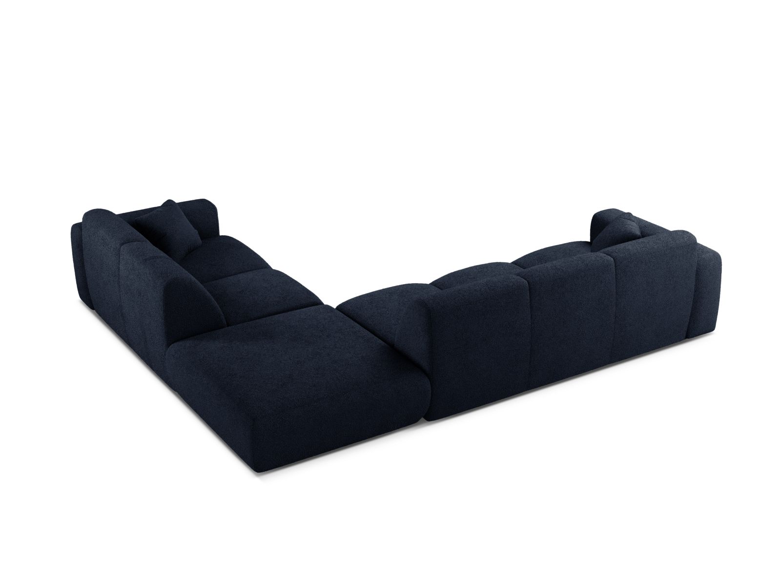 Boucle Right Corner Sofa, "Molino", 6 Seats, 315x250x72