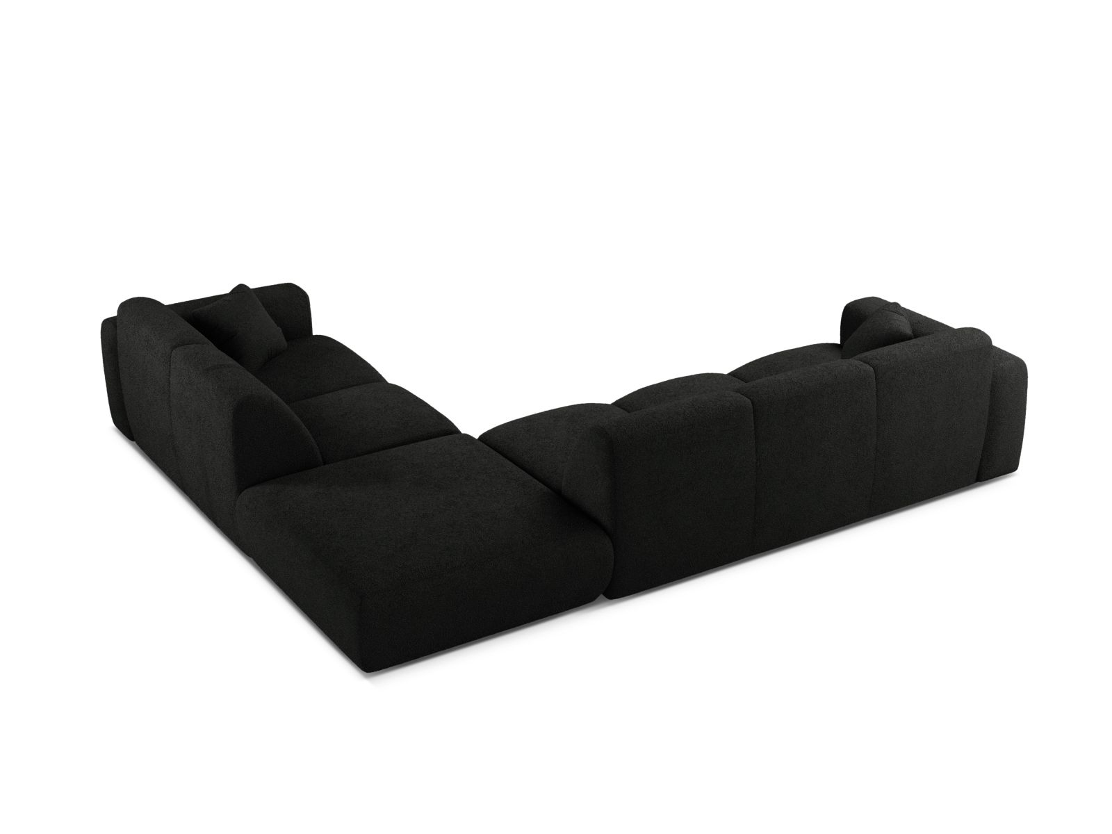 Boucle Right Corner Sofa, "Molino", 6 Seats, 315x250x72