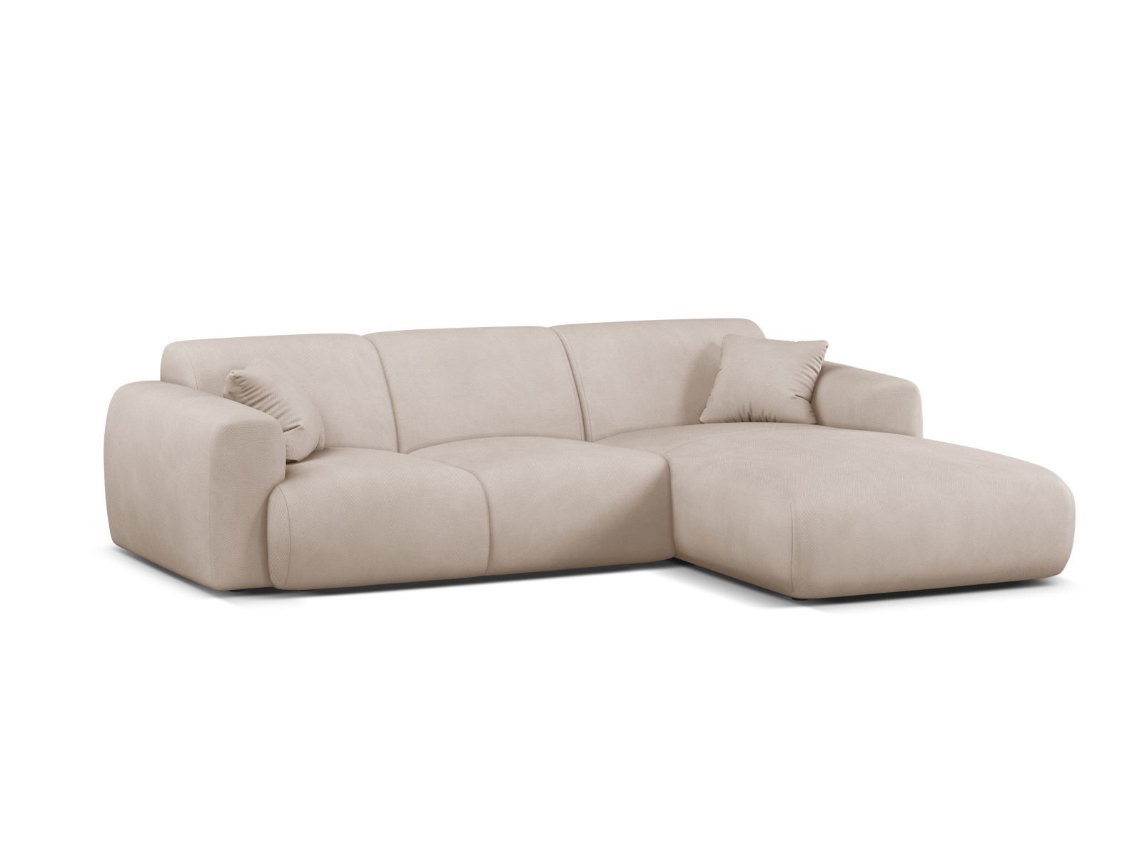 Right Corner Sofa, "Molino", 4 Seats, 255x170x72