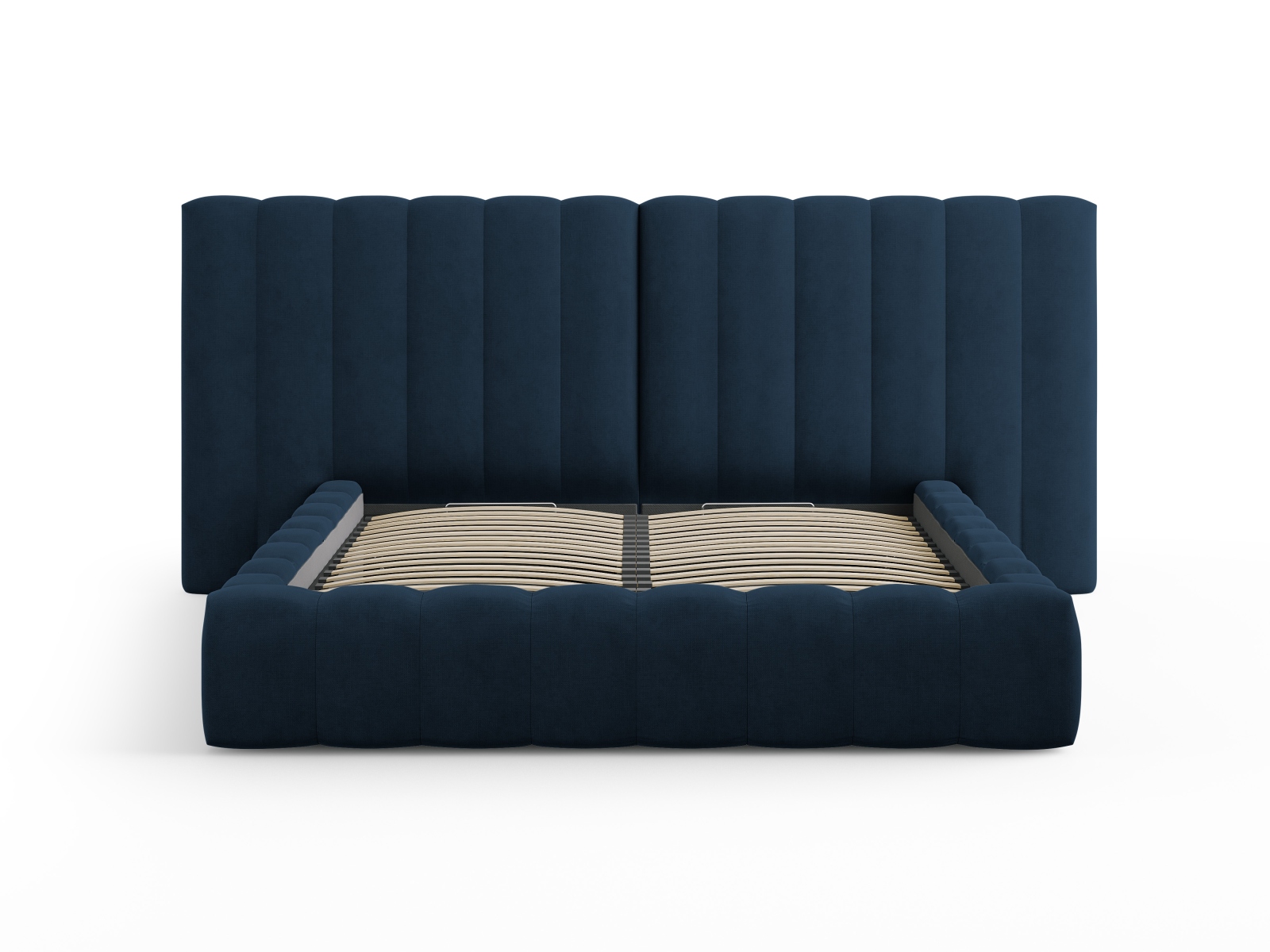Storage Bed With Double Headboard, "Kelp", 350x230x100
