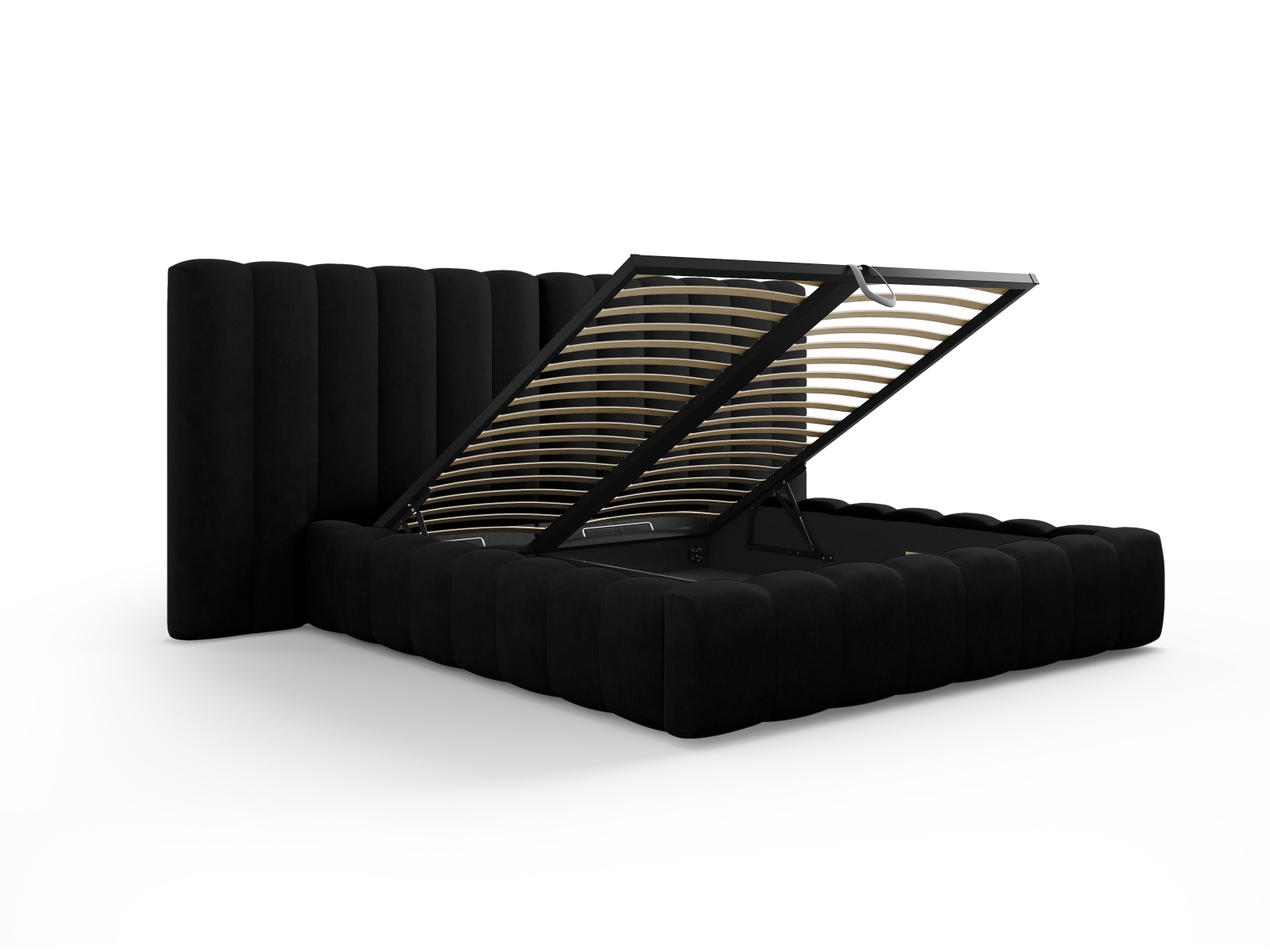 Storage Bed With Double Headboard, "Kelp", 350x230x100