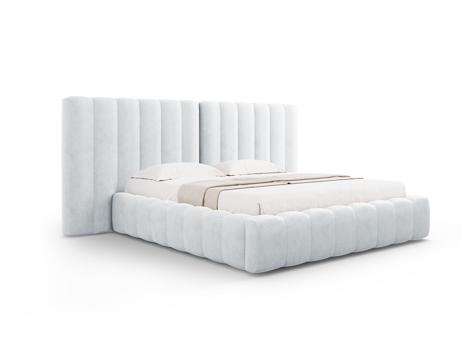 Storage Bed With Double Headboard, "Kelp", 250x230x100