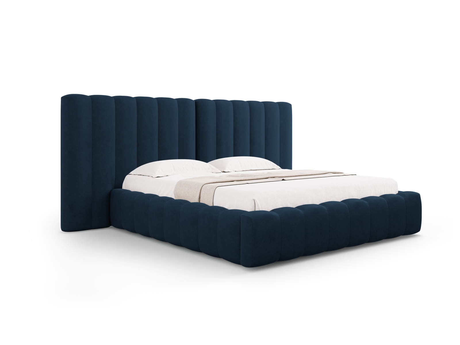 Storage Bed With Double Headboard, "Kelp", 250x230x100