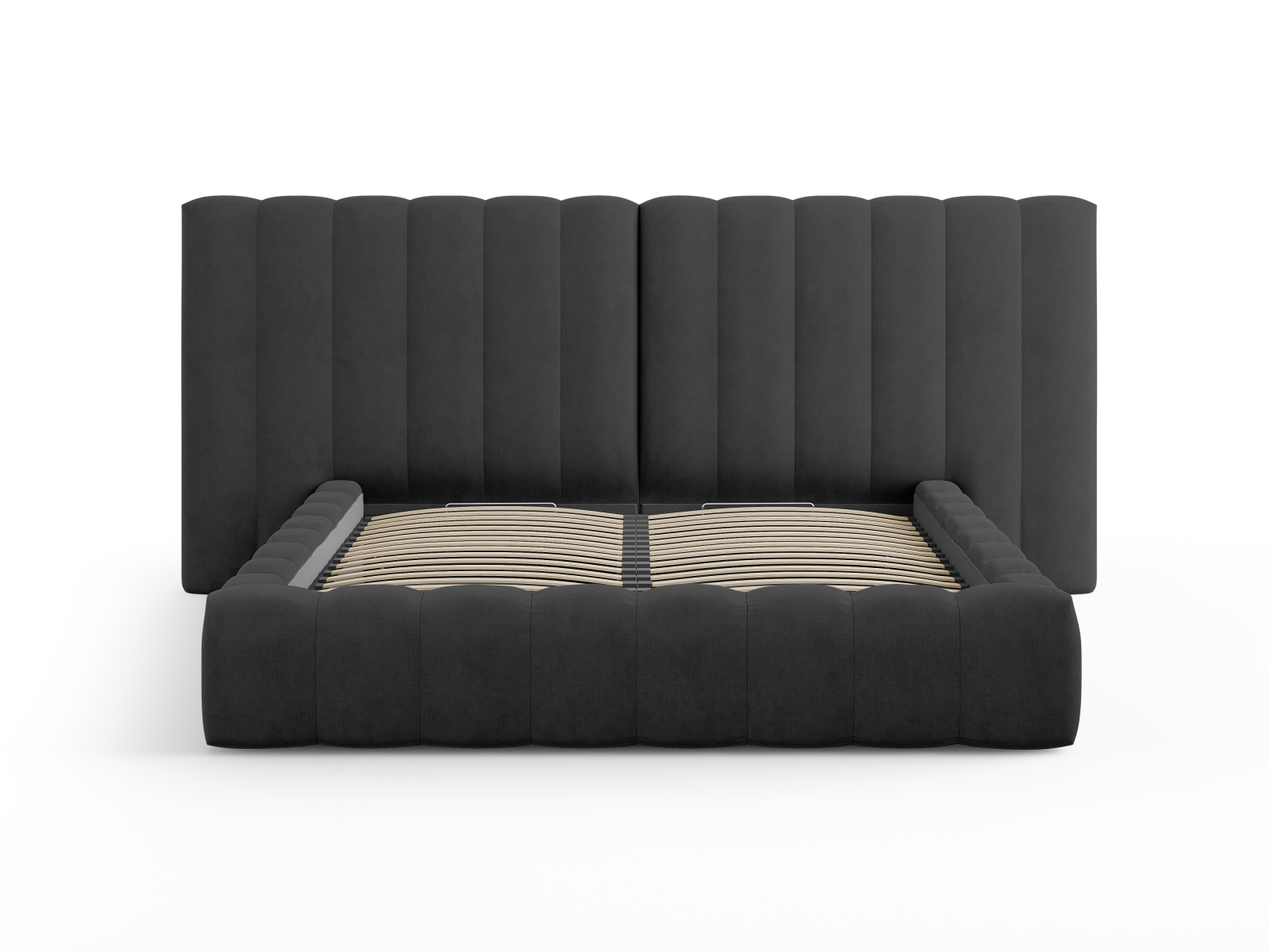 Storage Bed With Double Headboard, "Kelp", 250x230x100