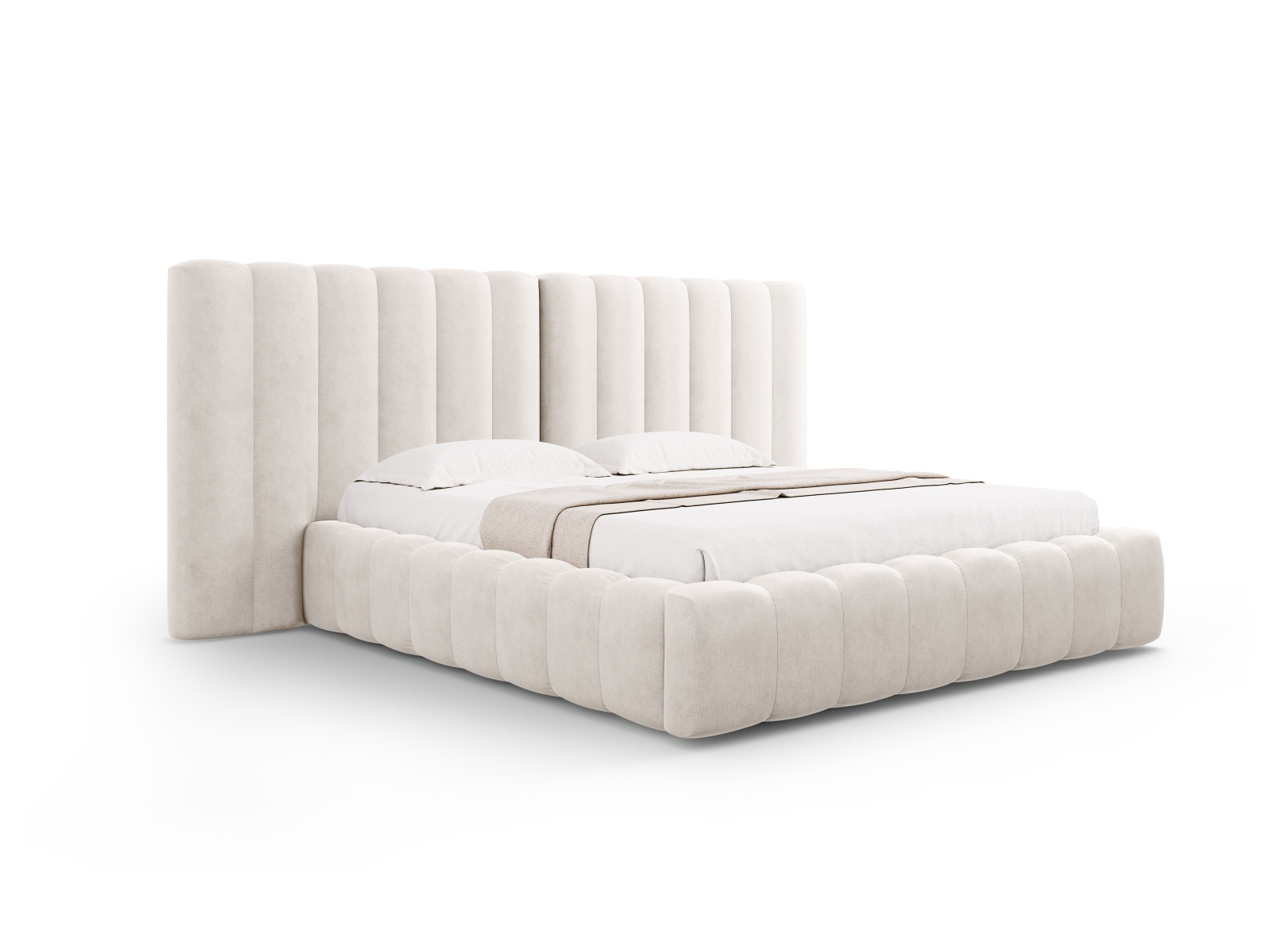Storage Bed With Double Headboard, "Kelp", 300x230x100