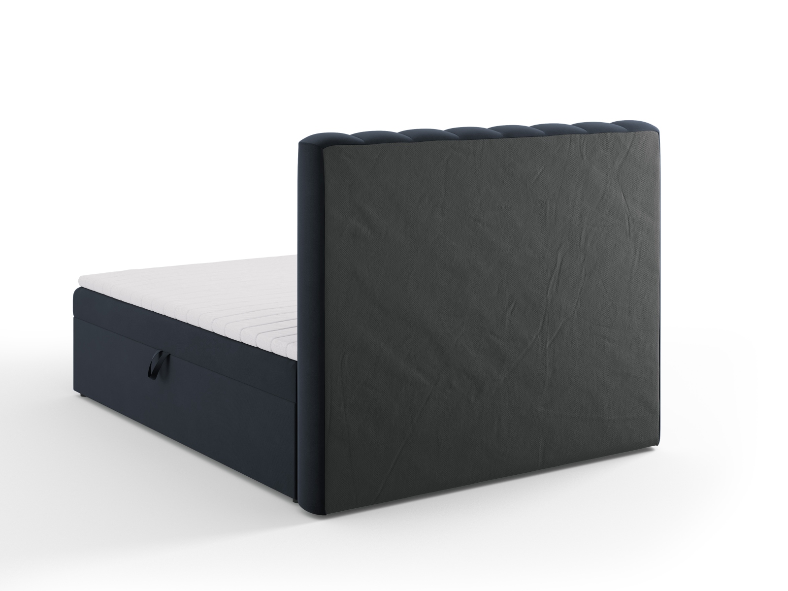 Boxspring Bed Set: Headboard + Box Springs/Mattress + Mattress Topper, "Kelp", 160x210x125
