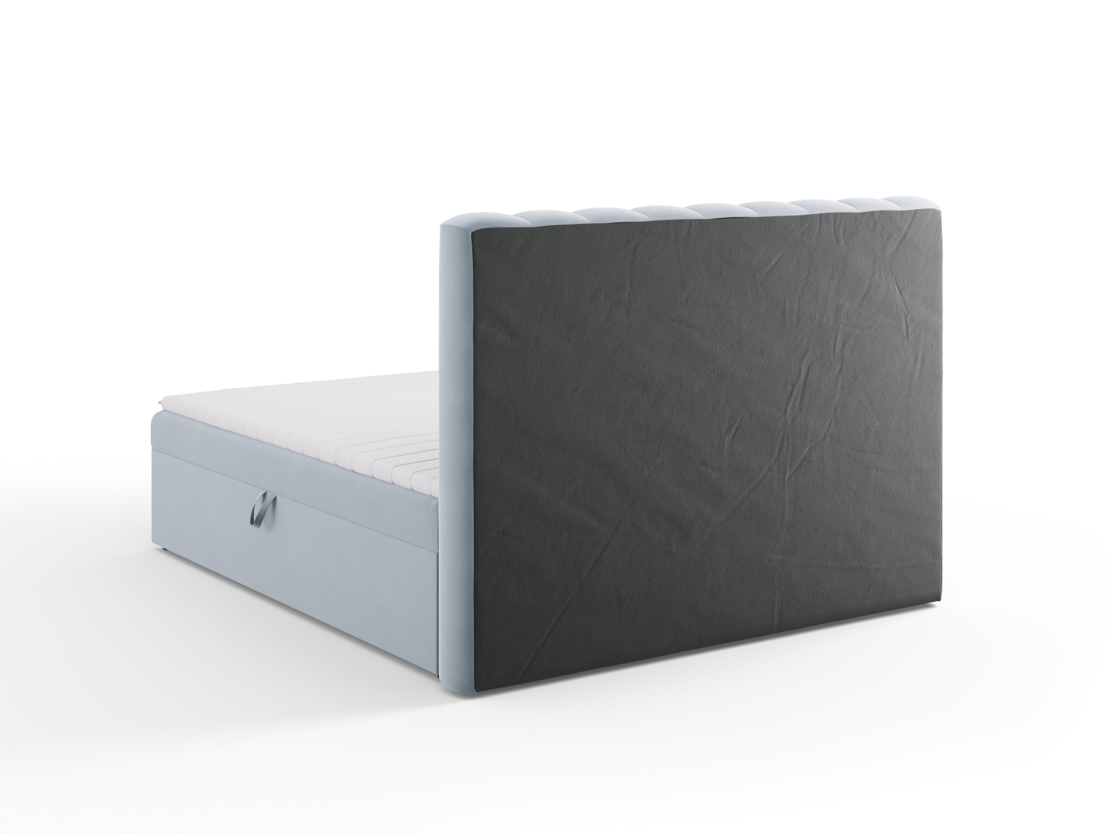 Boxspring Bed Set: Headboard + Box Springs/Mattress + Mattress Topper, "Kelp", 180x210x125